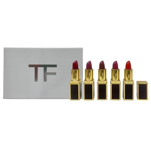 Tom Ford Lip Color Mini Deluxe Set - 5 Mini Lipsticks (Scarlet Rouge, Casablanca, West Coast, Runway Rose, Wild Ginger) Beauty & Personal Care Tom Ford