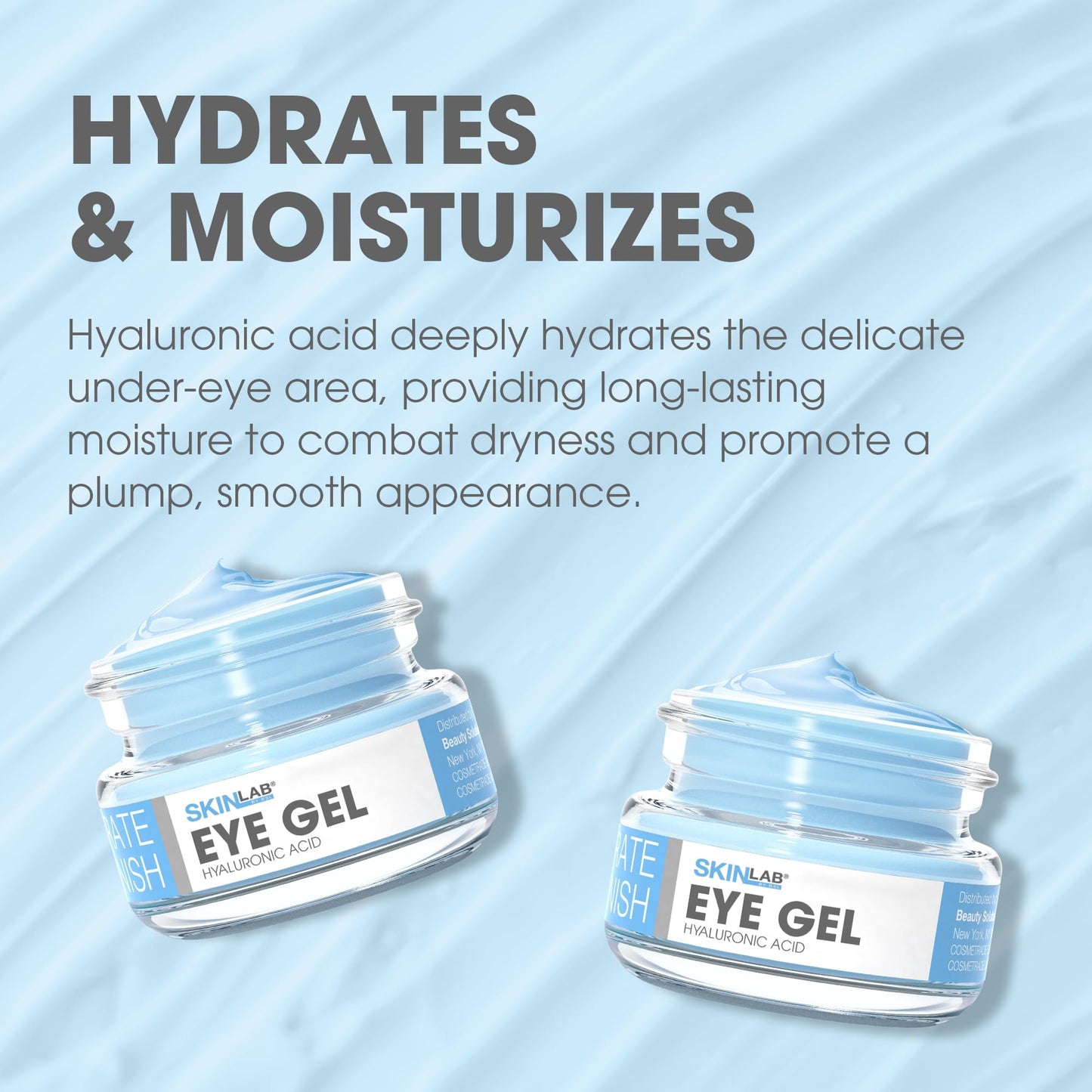 SKIN LAB Hydrate & Replenish Eye Cream - Hydrating Eye Gel Cream with Hyaluronic Acid & Marine Extracts, Moisturizes & Revitalizes Under Eyes, 0.5 oz Beauty & Personal Care SKIN LAB BY BSL