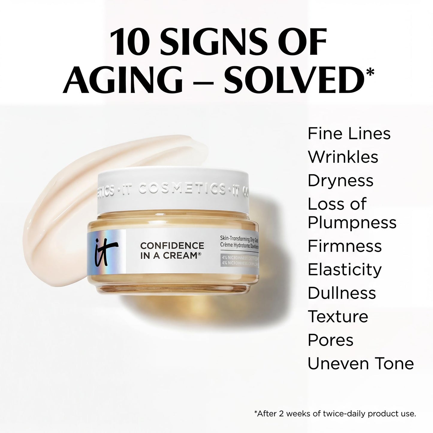 IT Cosmetics Confidence in a Cream Travel - Hydrating & Anti Aging Face Moisturizer, Visibly Reduces Fine Lines & Wrinkles, Up To 48H Hydration Beauty and Personal Care IT Cosmetics