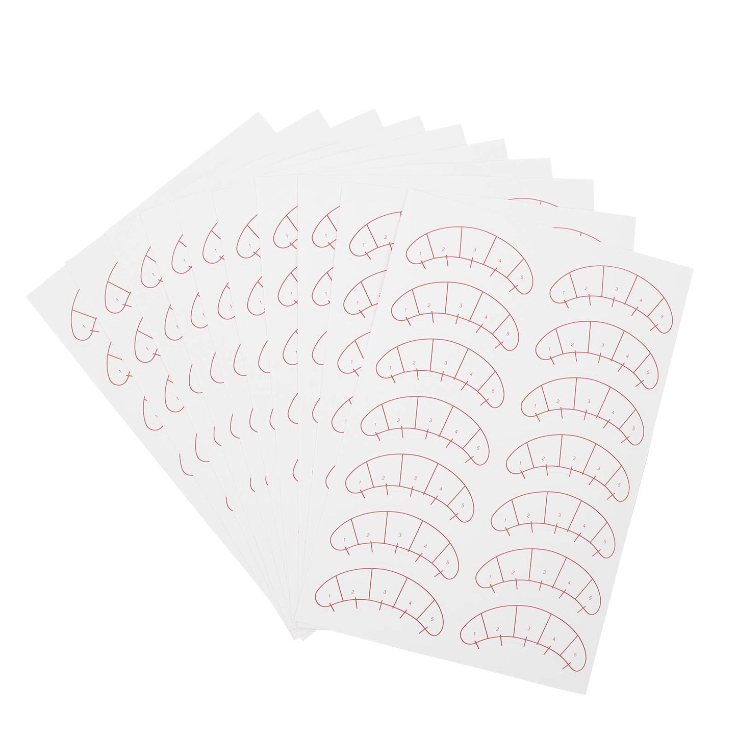 140 Pcs Paper Patches, 3D Eyelash Under Eye Pads,Eye Mapping Stickers, Patch Lash False, Eyelash Extension Paper Patches Beauty & Personal Care Lurrose