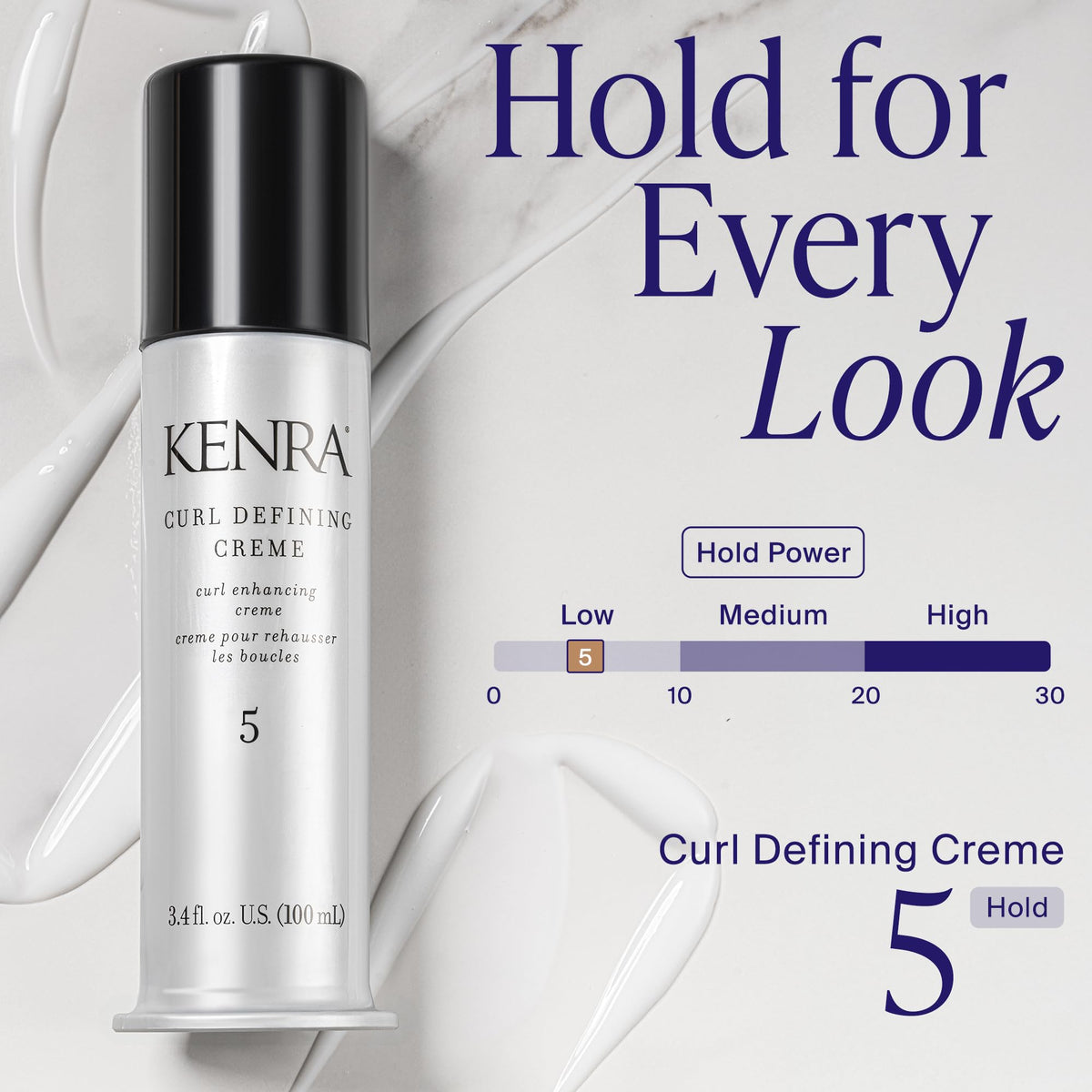 Kenra Professional Curl Defining Crème 5 | Texture Enhancing Styler | Tames Frizz & Flyaways | Refines and Seperates Curls & Waves | Helps Resist