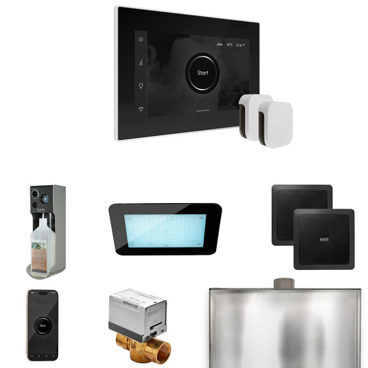 Mr Steam XDream Max Steam Shower Control Package with iSteamX Control and Steamhead in Black White Beauty and Personal Care Mr. Steam