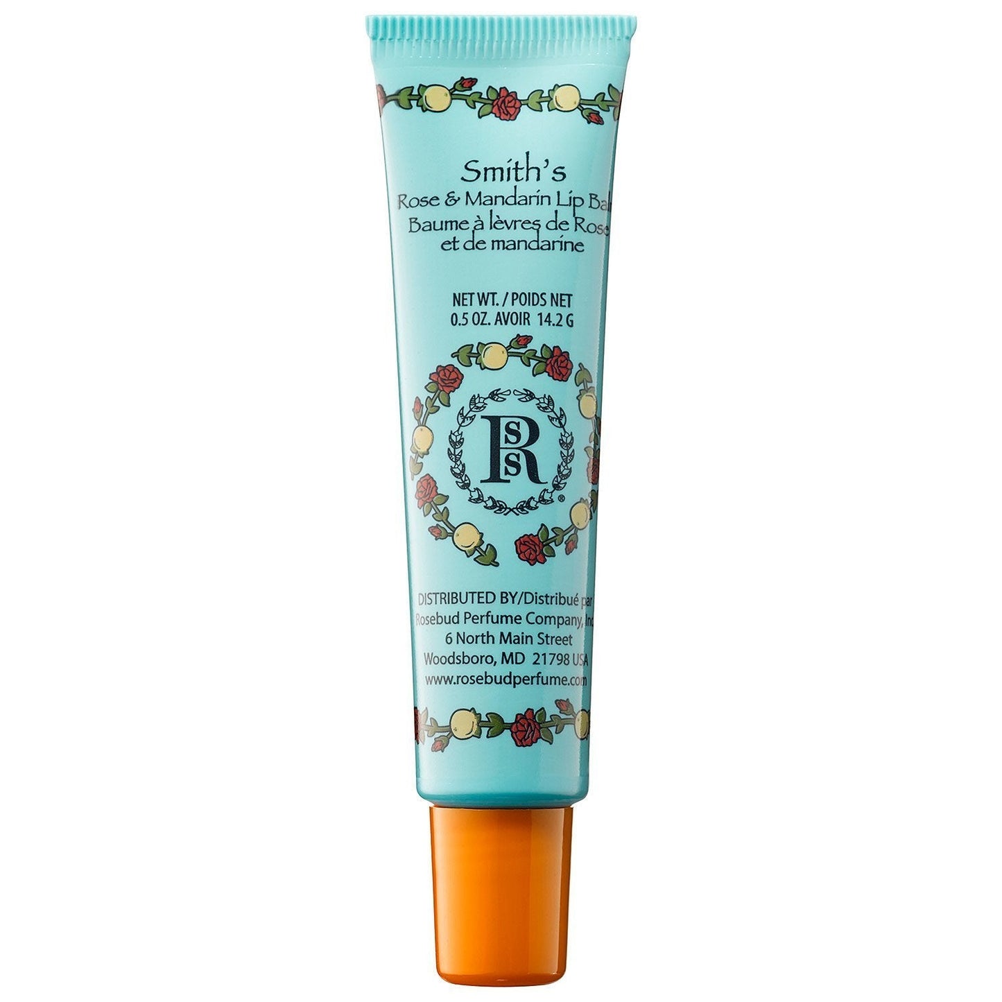 Rosebud Perfume Co. - Mandarin and Rose Lip Balm Tube - 0.5 oz. Beauty & Personal Care ROSEBUD PERFUME