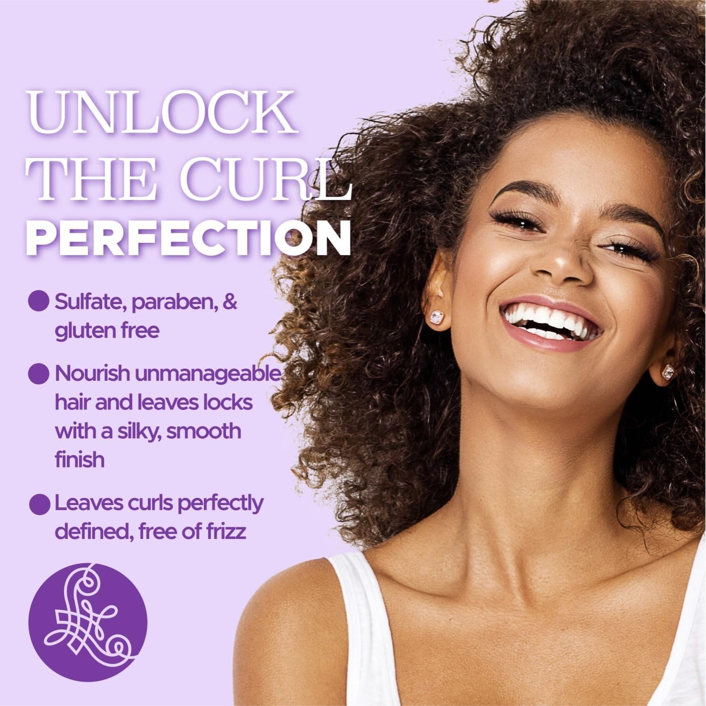 Luseta Curly Hair Shampoo and Conditioner Set with Coconut Oil, Unlimited Bounce and Definition for wavy and Coily hair, Reduce Frizz and Repair Dry Beauty & Personal Care L LUSETA