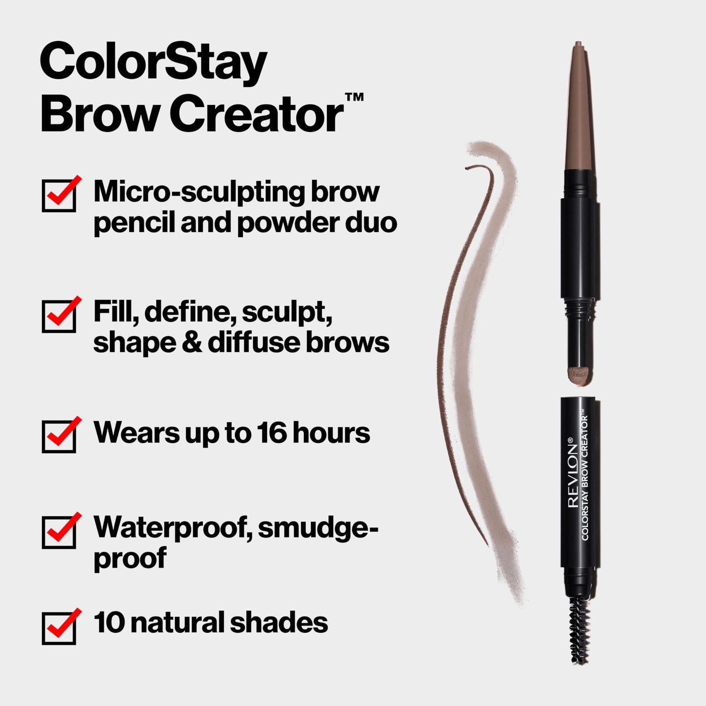 Revlon ColorStay Brow Creator, 2-in-1 Precise Eyebrow Pencil & Powder with Spoolie Brush, Waterproof & Long Lasting, 600 Blonde, 0.003 oz Beauty & Personal Care REVLON