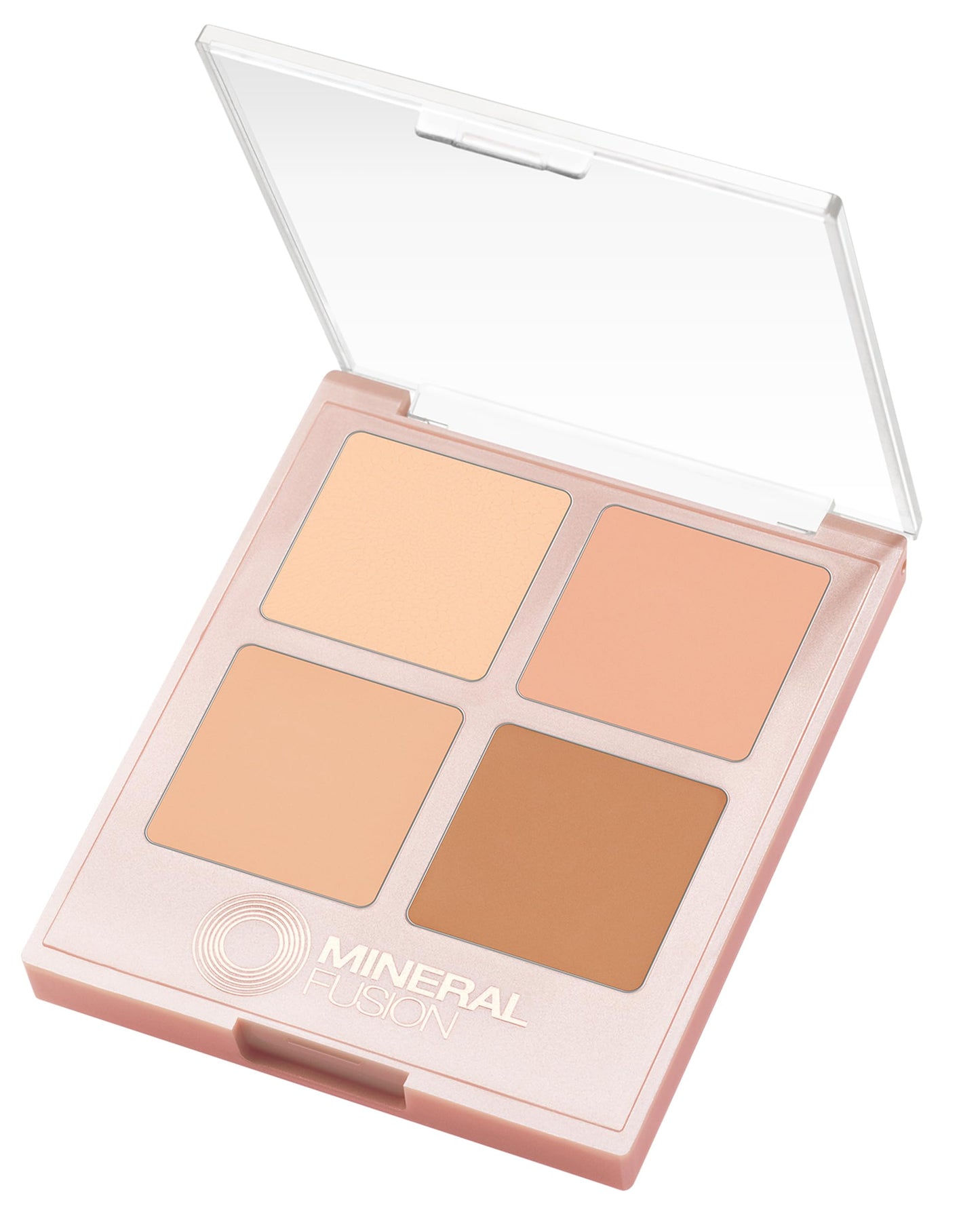 Mineral Fusion Makeup Cream Concealer Eye Palette Quad - 4 Light to Neutral Shades - Indulgence - Blemish Concealer & Under Eye Brightener - Beauty & Personal Care Mineral Fusion