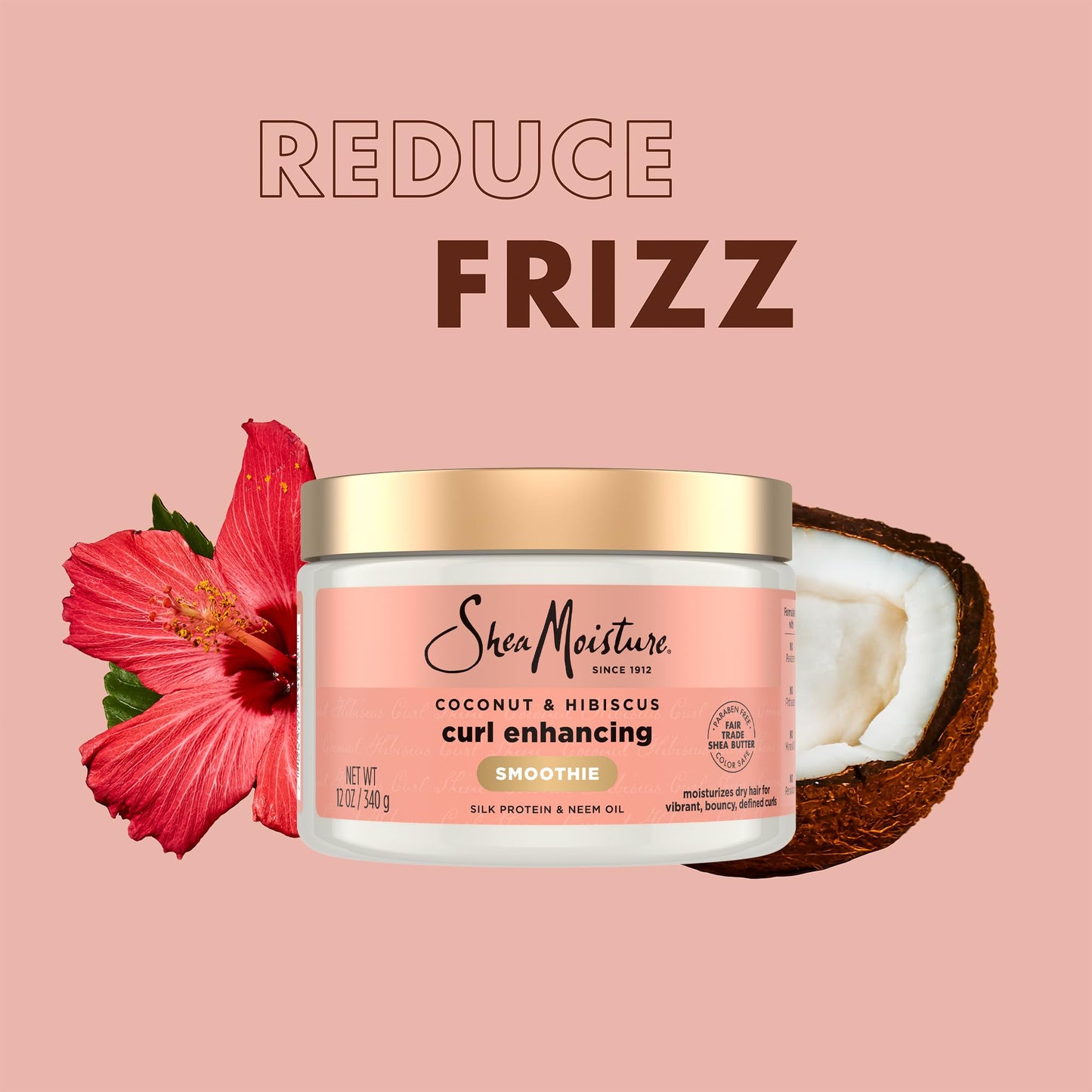 SheaMoisture Curl Care Bundle, Coconut & Hibiscus, Curl Enhancing Smoothie, Hold & Shine Moisture Mist, Frizz Free Mousse for Curly Hair, Wavy Styles Beauty & Personal Care SheaMoisture