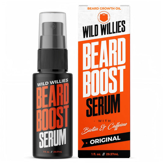 Wild Willies Beard Growth Serum for Men - Natural Beard Serum with Biotin, Caffeine & Essential Beard Oil for Fuller, Thicker Facial Hair Enhancer Beauty and Personal Care Wild Willies