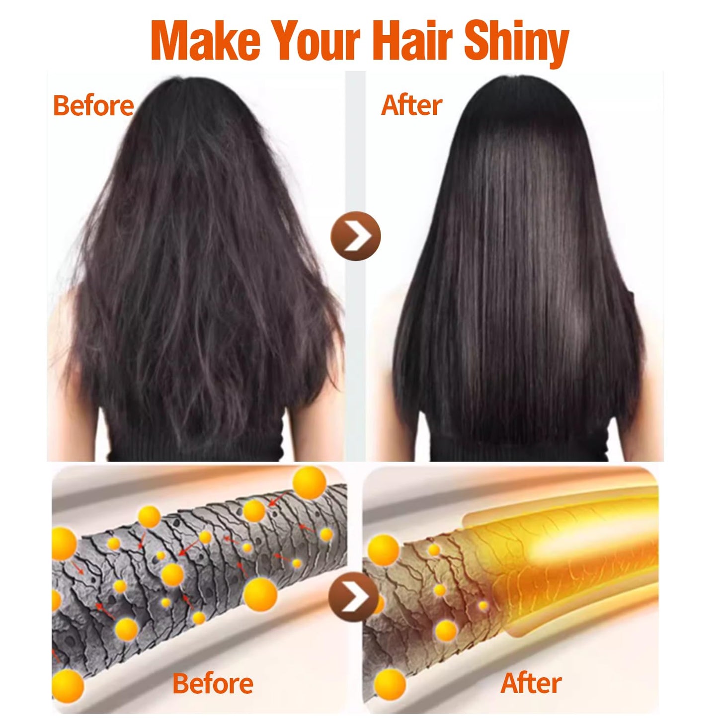 2 Pack Collagen Hair Mask & Keratin Hair Mask,Keratin Hair Treatment,Repair Treatment Deep Conditioning Hair Treatment Mask for Damaged Hair,Hydrating Beauty and Personal Care CRISTALBOX