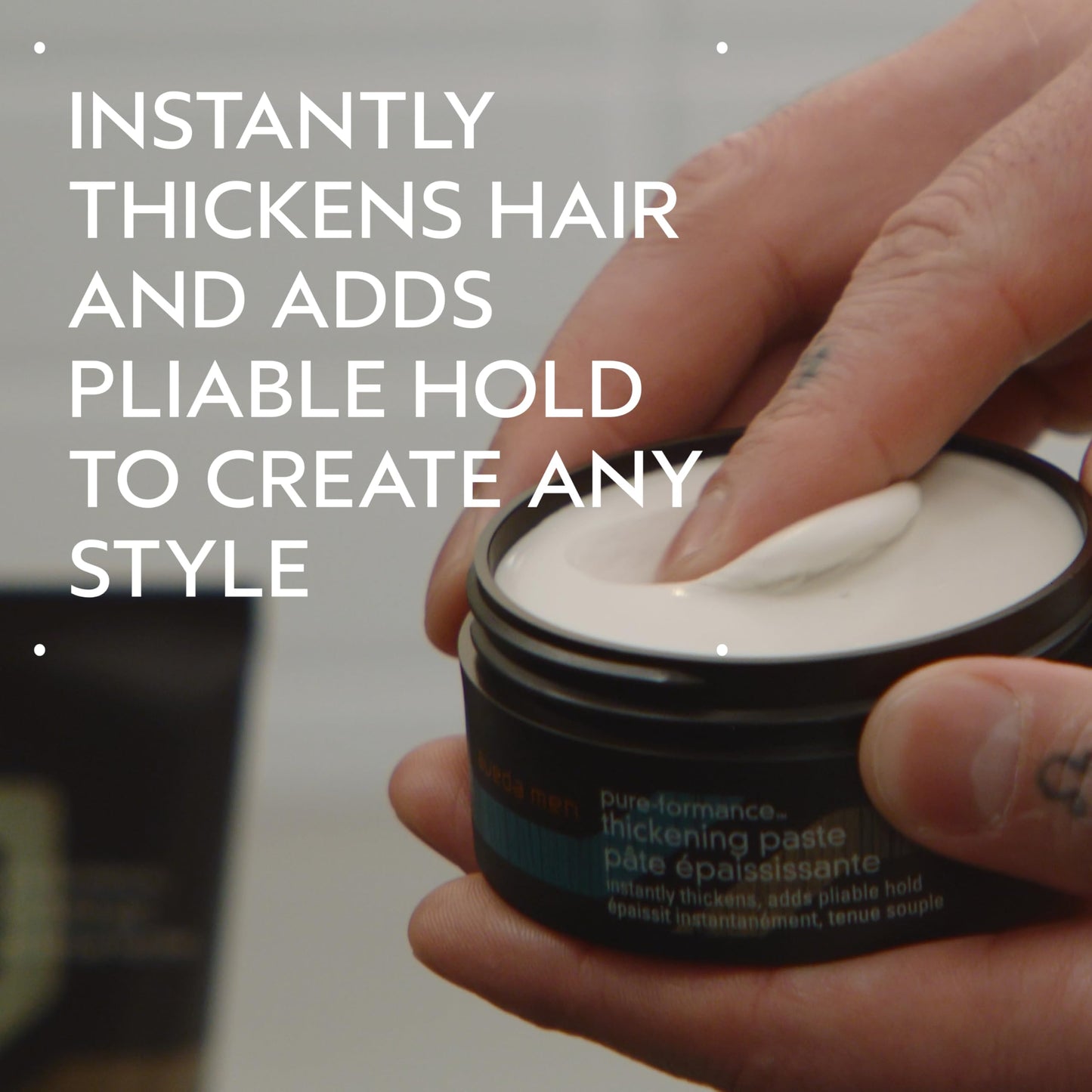 Aveda Men Pure-Formance Thickening Paste | Thickens Hair | Versatile Hold | Natural Finish Hair Styling Paste | 91% Naturally Derived*, 2.5 Fl Oz Beauty & Personal Care Aveda