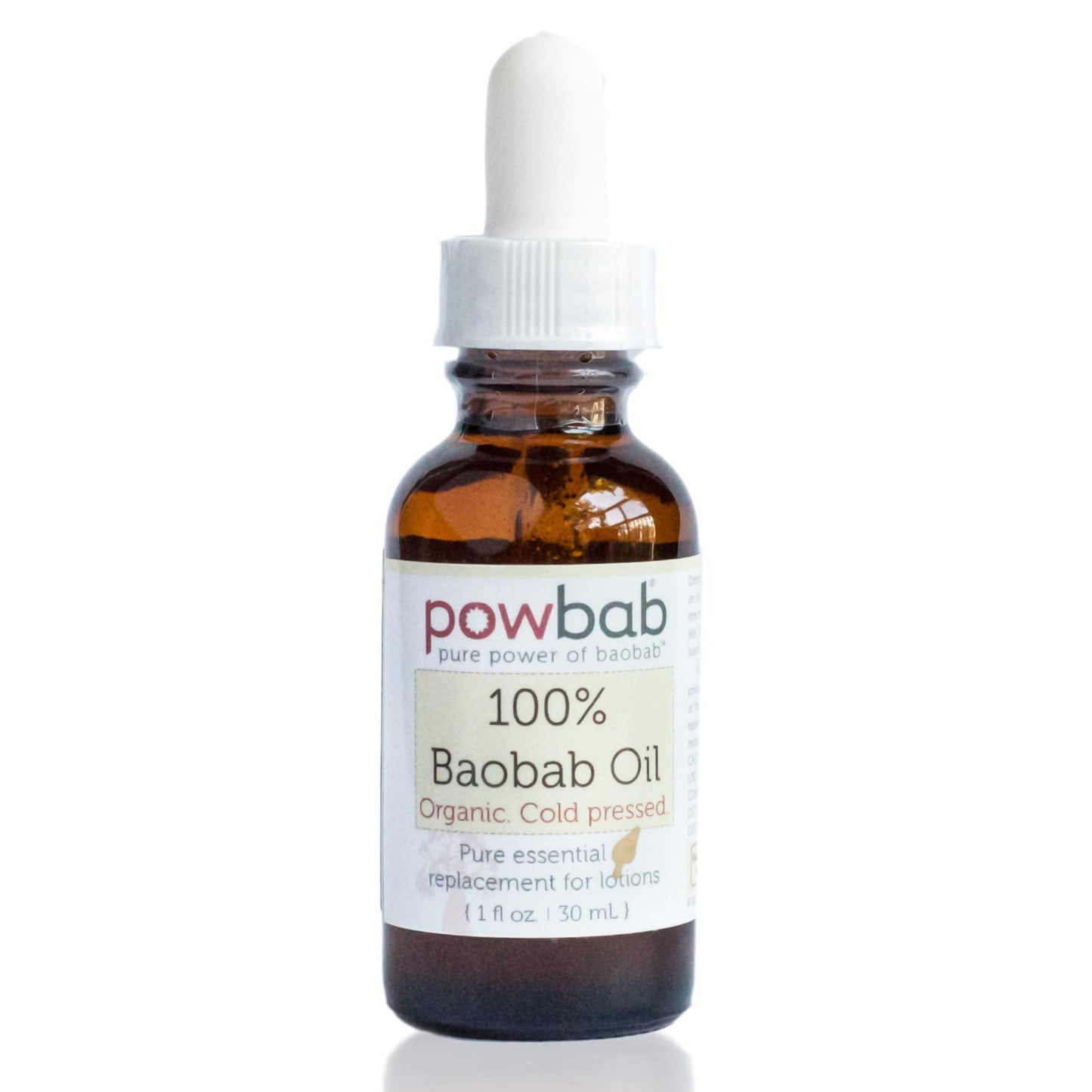 powbab 100% Baobab Oil Cold Pressed, Raw Essential Organic Body Oil for Hair and Nail. Face Cleansing Skincare Moisturizer from Baobab Seeds. African Beauty & Personal Care powbab