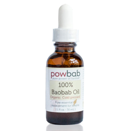 powbab 100% Baobab Oil Cold Pressed, Raw Essential Organic Body Oil for Hair and Nail. Face Cleansing Skincare Moisturizer from Baobab Seeds. African Beauty & Personal Care powbab
