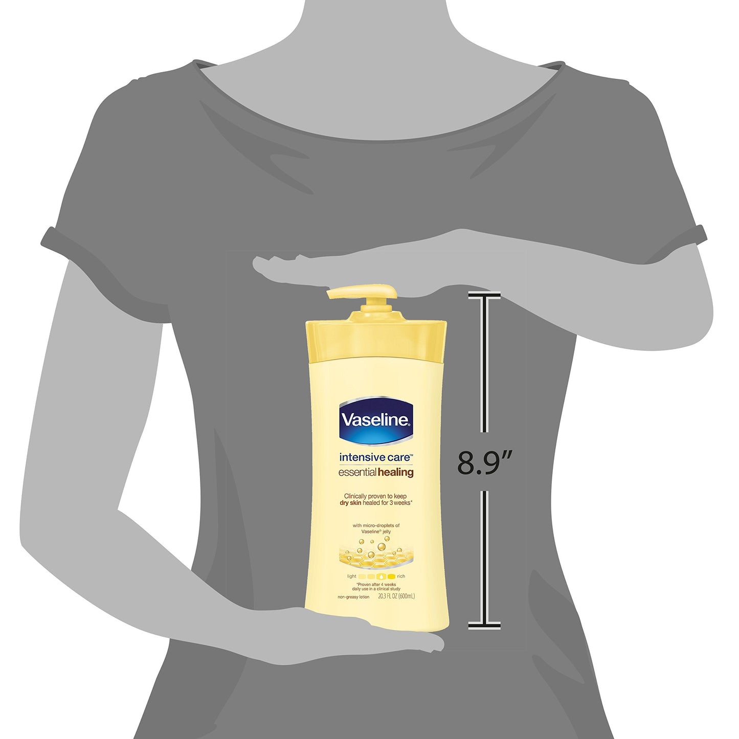Vaseline Intensive Care Body Lotion, Essential Healing, 20.3 Fl Oz (Pack of 3) Beauty & Personal Care Vaseline