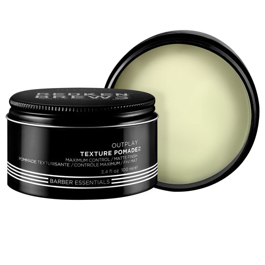 Redken Brews Texture Pomade For Men For All Hair Types - Maximum Strong Hold, Natural Matte and Low Shine Finish With No Crunch Styling and Sculpting Beauty & Personal Care Redken Brews