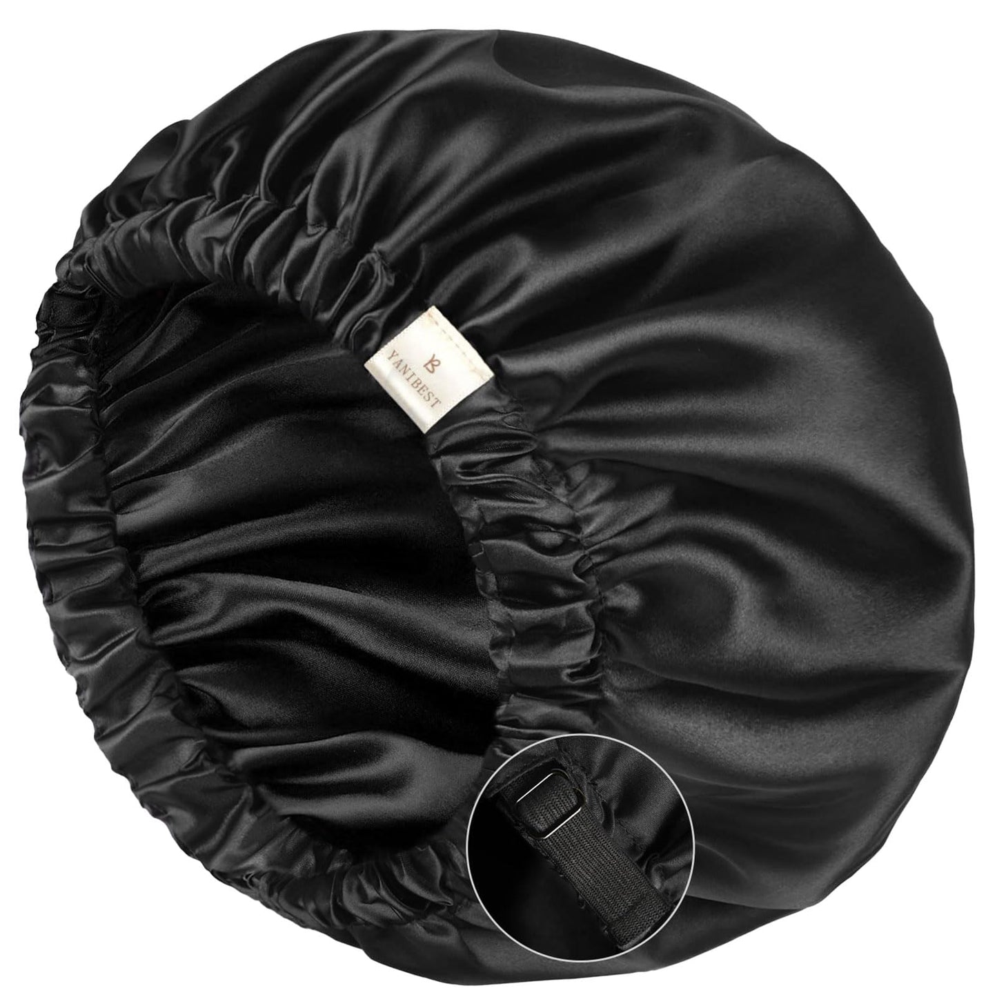 YANIBEST Satin Bonnet for Sleeping, Hair Bonnets for Women and Men, Double Layer Ajustable Silky Bonnet for Curly Braids Hair Beauty and Personal Care YANIBEST