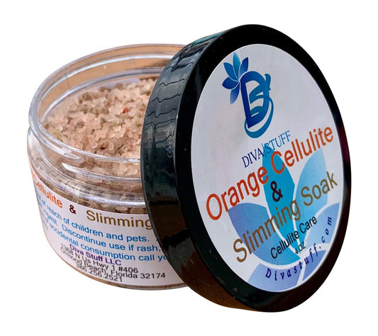 Cellulite and Slimming Salt Bath Soak With Orange Polyphenols,4oz Jar, Diva Stuff Beauty and Personal Care Diva Stuff