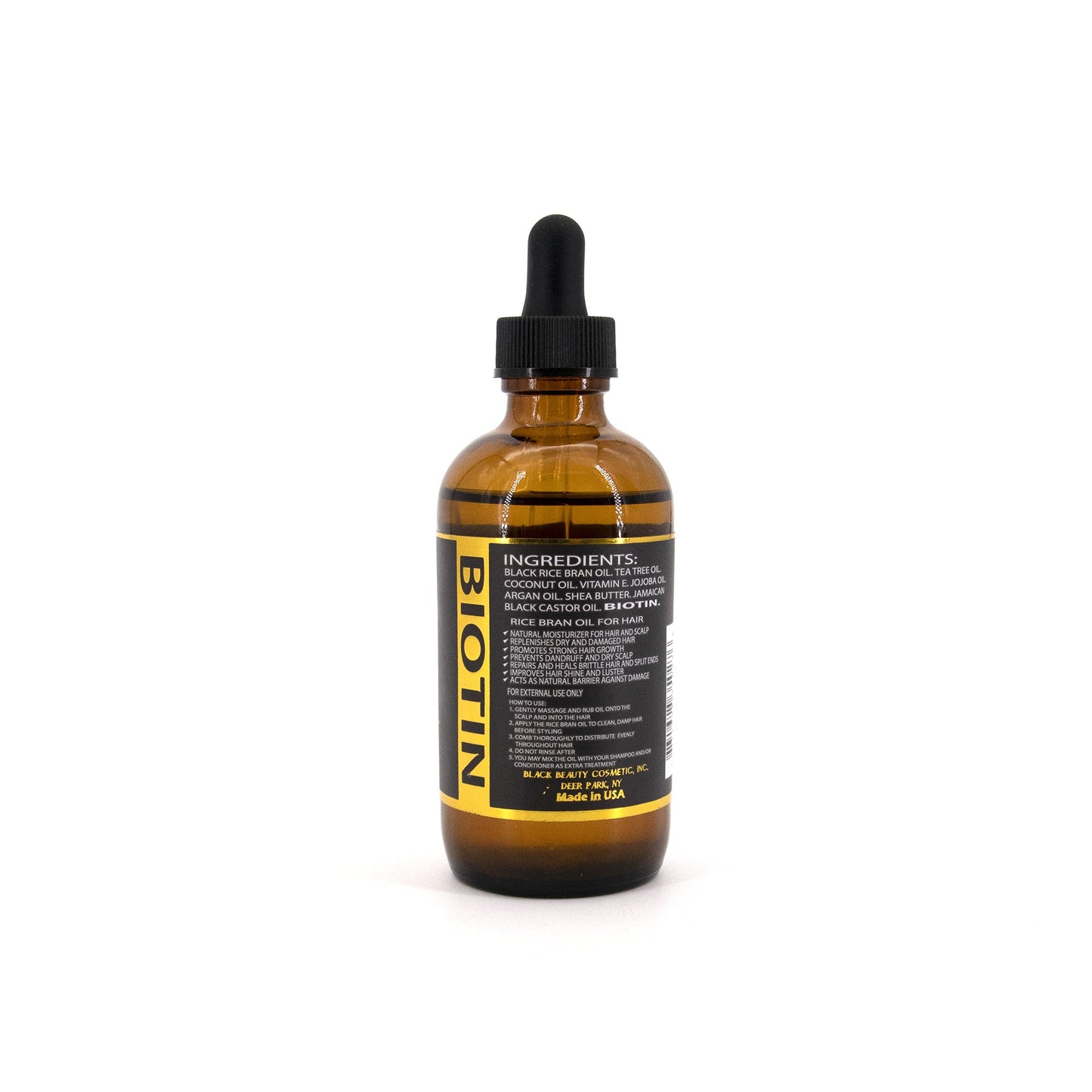 Jamaican Wild Black Rice Oil - BIOTIN | Super Power Hair Growth Oil for Face, Body & Hair (4 OZ) Beauty & Personal Care Jamaican Wild