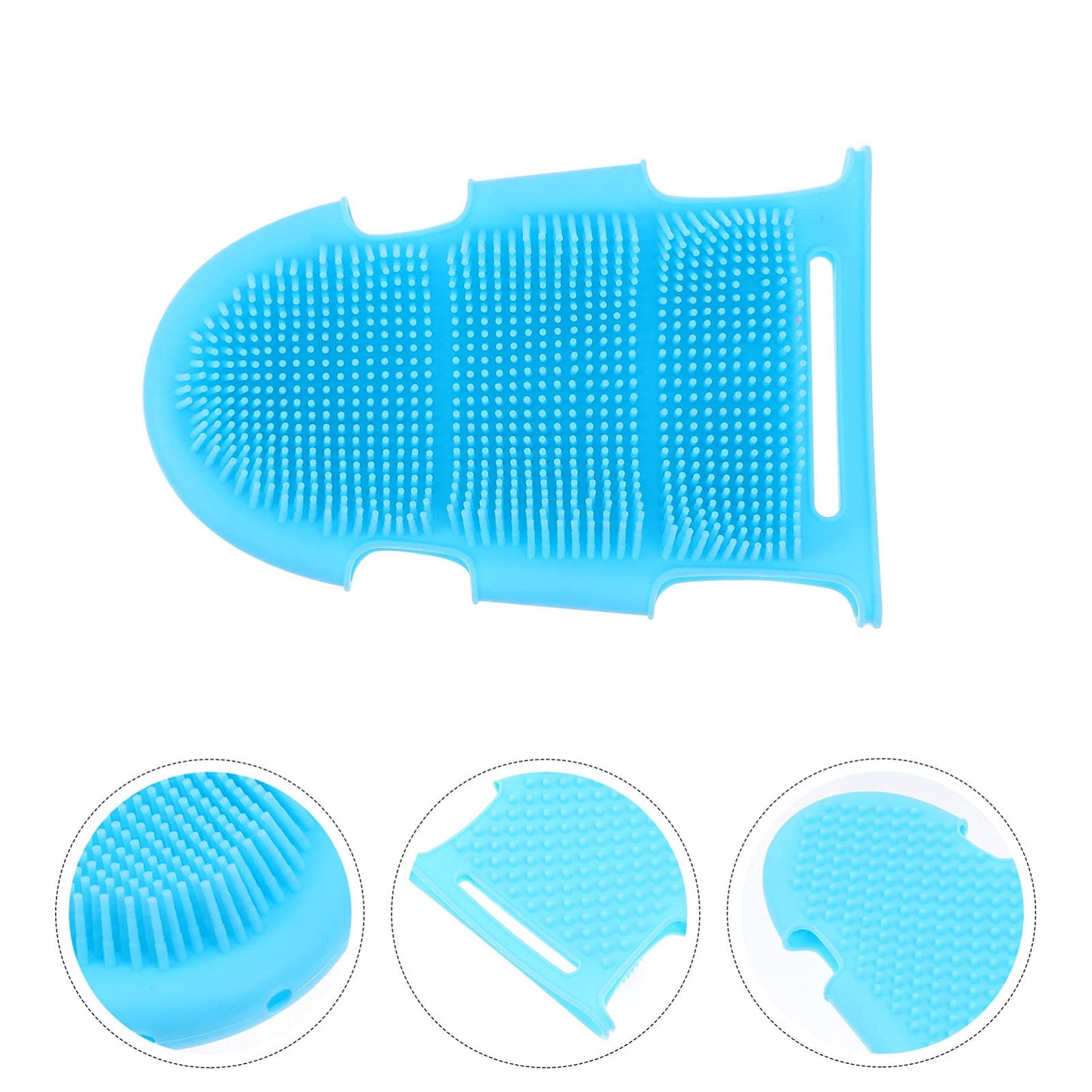 Uonlytech Silicone Bath Brush Gloves for Boys and Girls Deep Exfoliating Body Scrubber Massage Effect Random Colors for Daily Skin Cleaning and Spa Beauty and Personal Care Uonlytech
