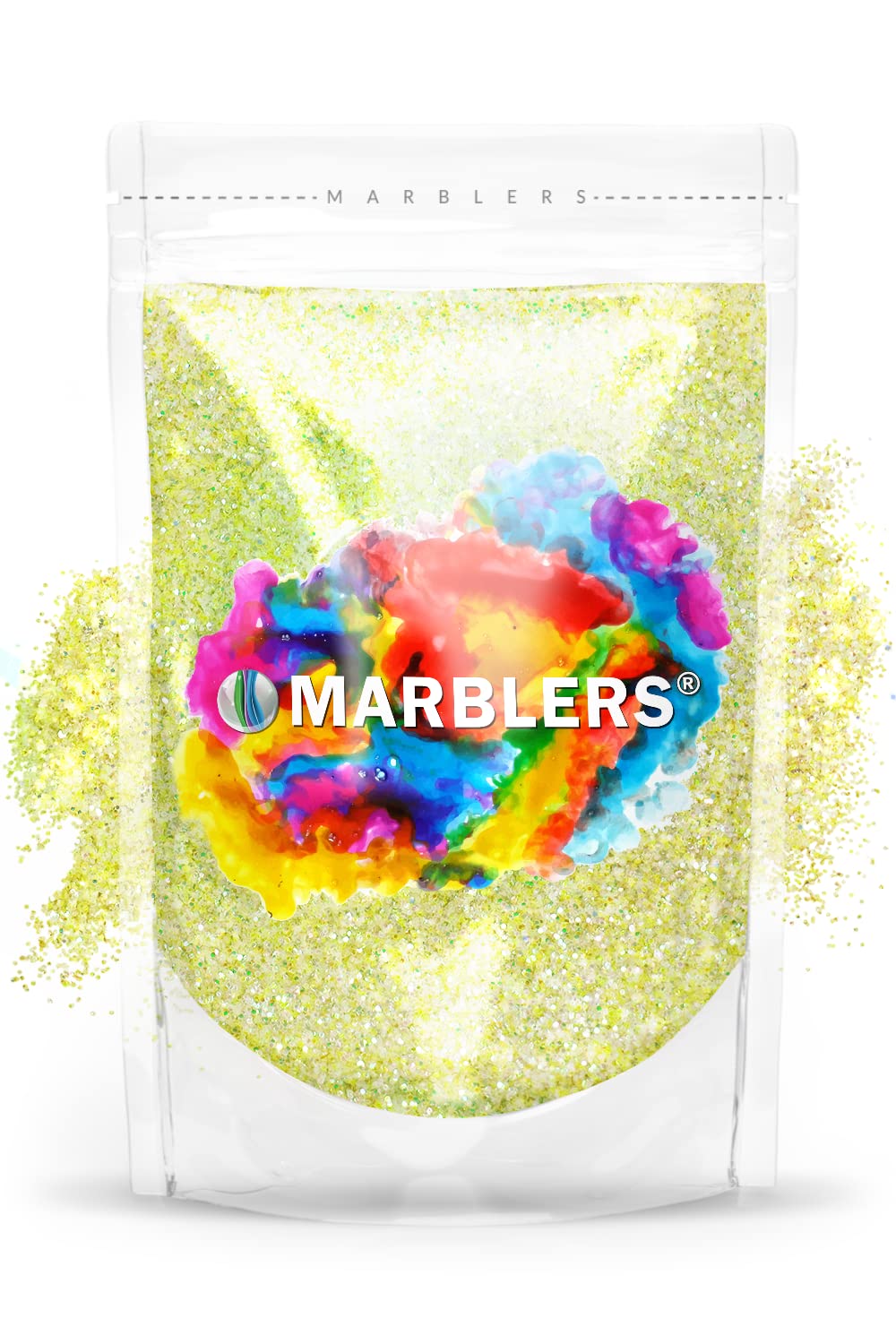 MARBLERS Holographic Glitter [Unicorn Yellow] 3oz (85g) | Fine | Non-Toxic, Vegan, Cruelty-Free | Face, Body, Eyeshadow, Hair, Festival, Party Makeup Beauty & Personal Care MARBLERS
