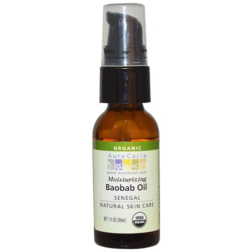 Baobab Oil Certified Organic Aura Cacia 1 oz Oil Beauty & Personal Care Aura Cacia