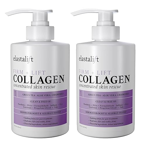 Elastalift Collagen Cream Fragrance Free Body Lotion & Face Moisturizer For Women & Men | Collagen Lotion | Skin Tightening Cream | Skin Firming + Beauty & Personal Care Elastalift