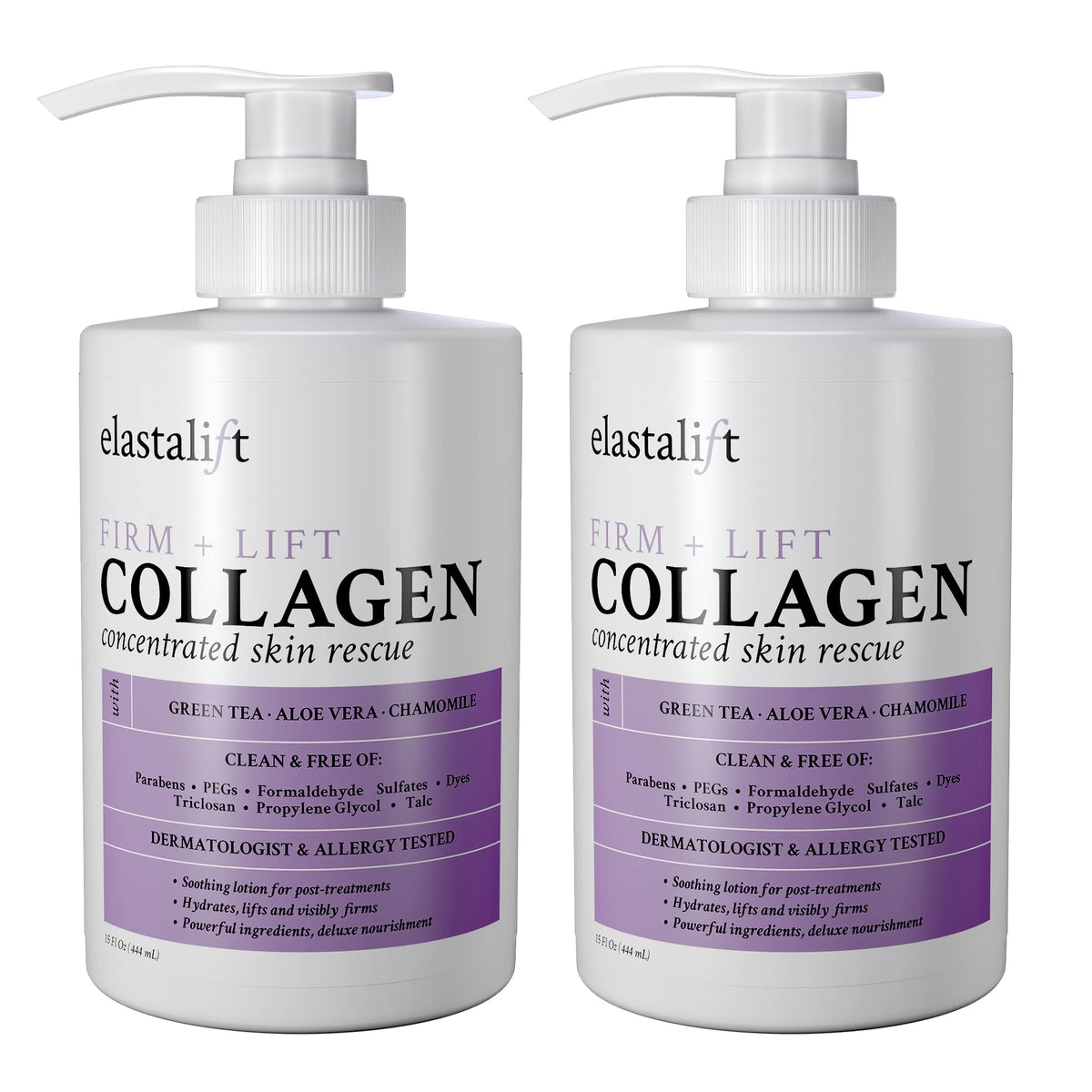 Elastalift Collagen Cream Fragrance Free Body Lotion & Face Moisturizer For Women & Men | Collagen Lotion | Skin Tightening Cream | Skin Firming + Beauty & Personal Care Elastalift