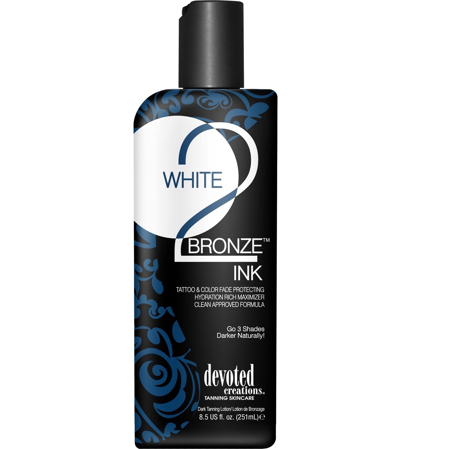 Devoted Creations White 2 Bronze Ink Tattoo and Color Fade Protecting Tanning Lotion 8.5 oz Beauty & Personal Care Devoted Creations