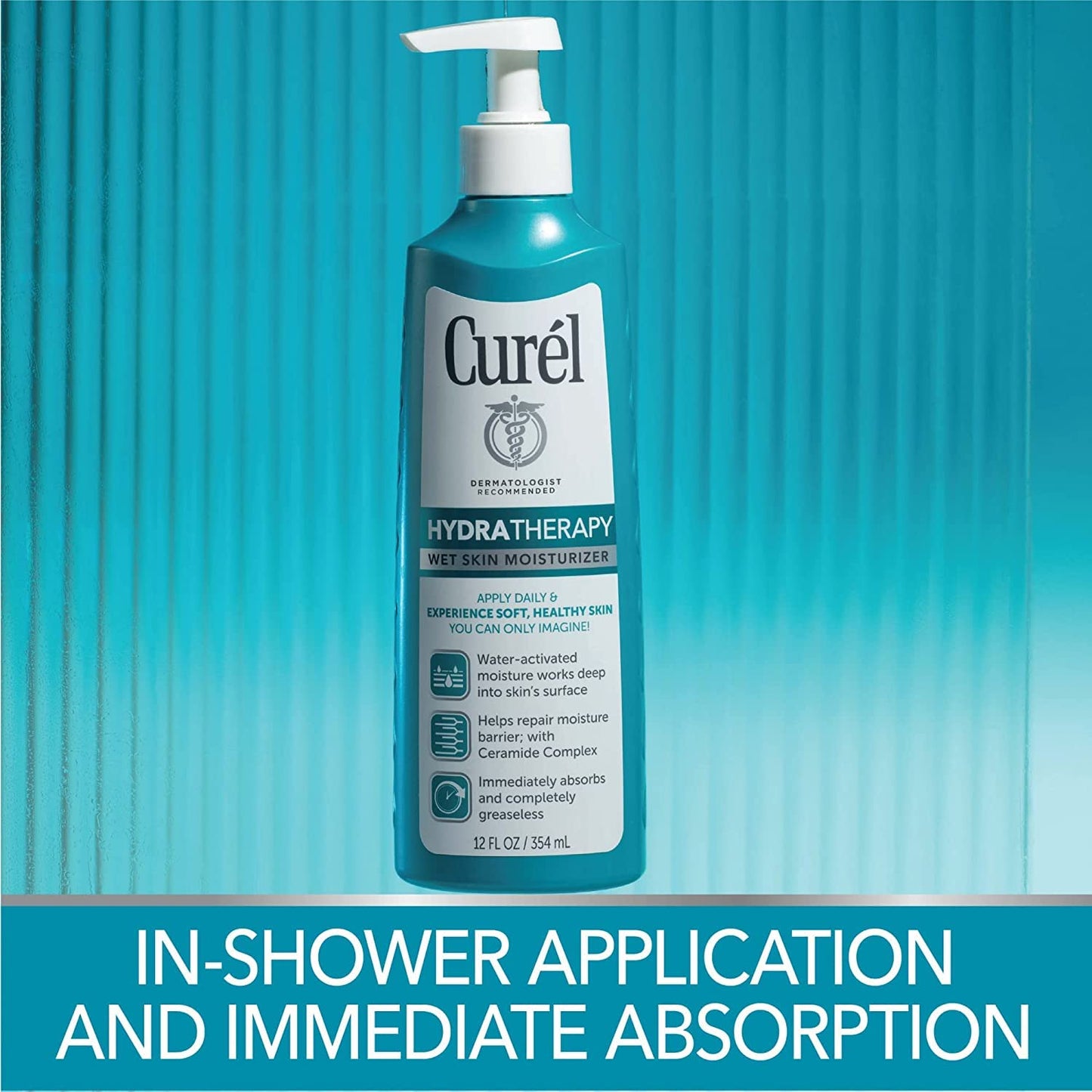 Curel Hydra Therapy 12 Ounce Wet Skin Moisturizer Pump (354ml) (2 Pack) Beauty & Personal Care FIAHNG