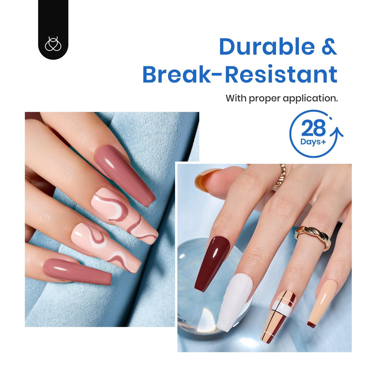 Beetles Acrylic Nails Kit 500Pcs Long Coffin Pre-Shaped Clear Full Cover Soft False Nails, Nail Tips Soak Off Easy Nail Extension Set for DIY Nails Beauty & Personal Care beetles Gel Polish
