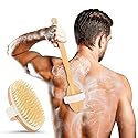 Back Scrubber for Shower - 20" Long Handle Shower Brush - Natural Bristle Back Brush - Ergonomic Handle + Silicone Anti-Slip Grip - Great Gift Idea Beauty & Personal Care rengöra