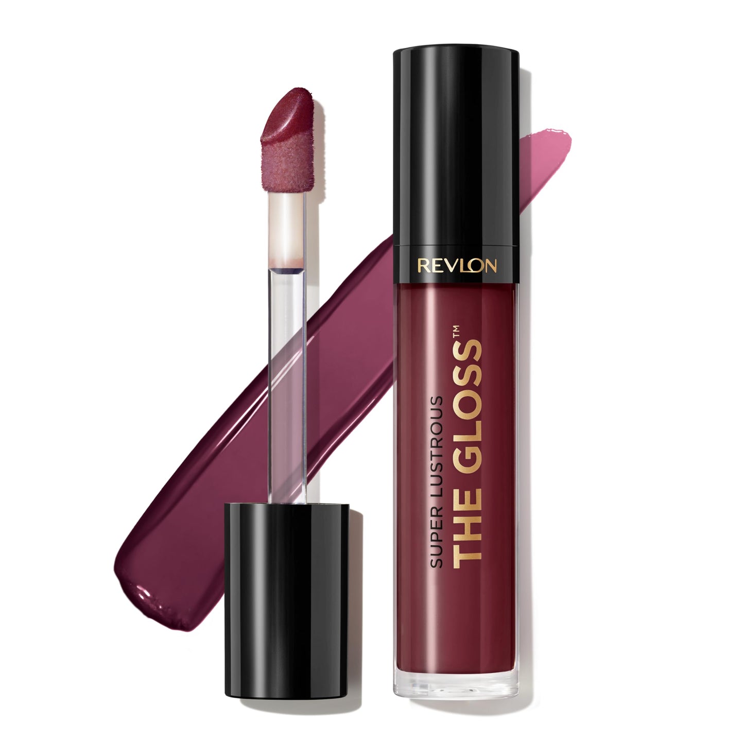 Revlon Super Lustrous Lip Gloss, Non-Sticky, Hydrating, High Shine Finish, 265 Black Cherry, 0.13 oz Beauty & Personal Care REVLON