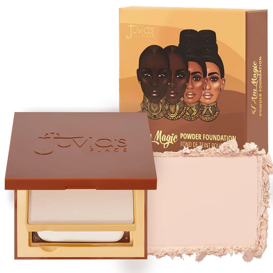 Juvia's Place I Am Magic Powder Foundation - VL2 Valencia - Buildable-Coverage Mattifying Pressed Powder for Pore Vanished Skin - Lightweight Matte Beauty & Personal Care Juvia's Place