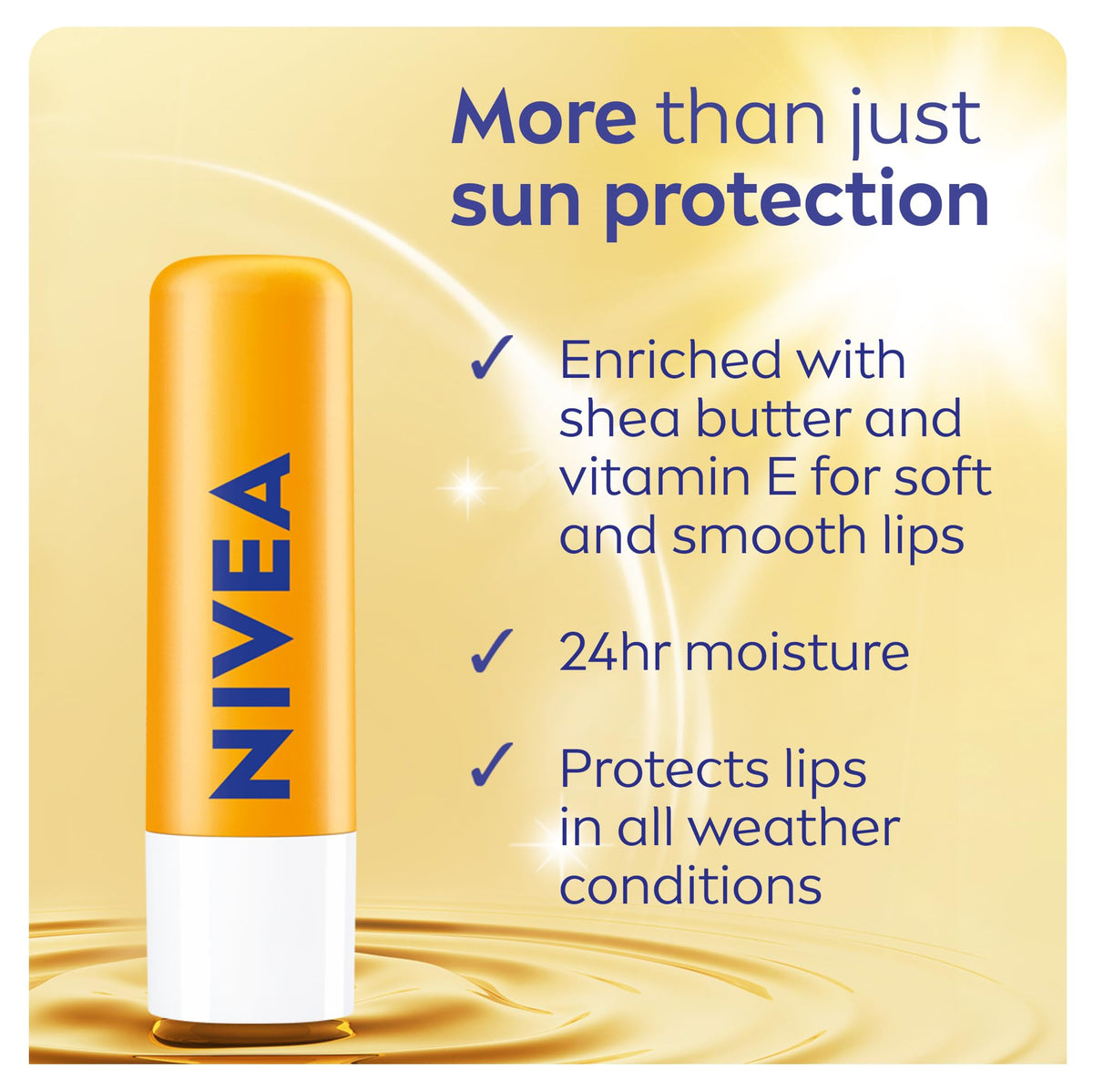 NIVEA Sun Caring Lip Balm Sticks with SPF 30, Duo Pack (2 x 4.8 g)(Imported from Canada) Beauty & Personal Care NIVEA