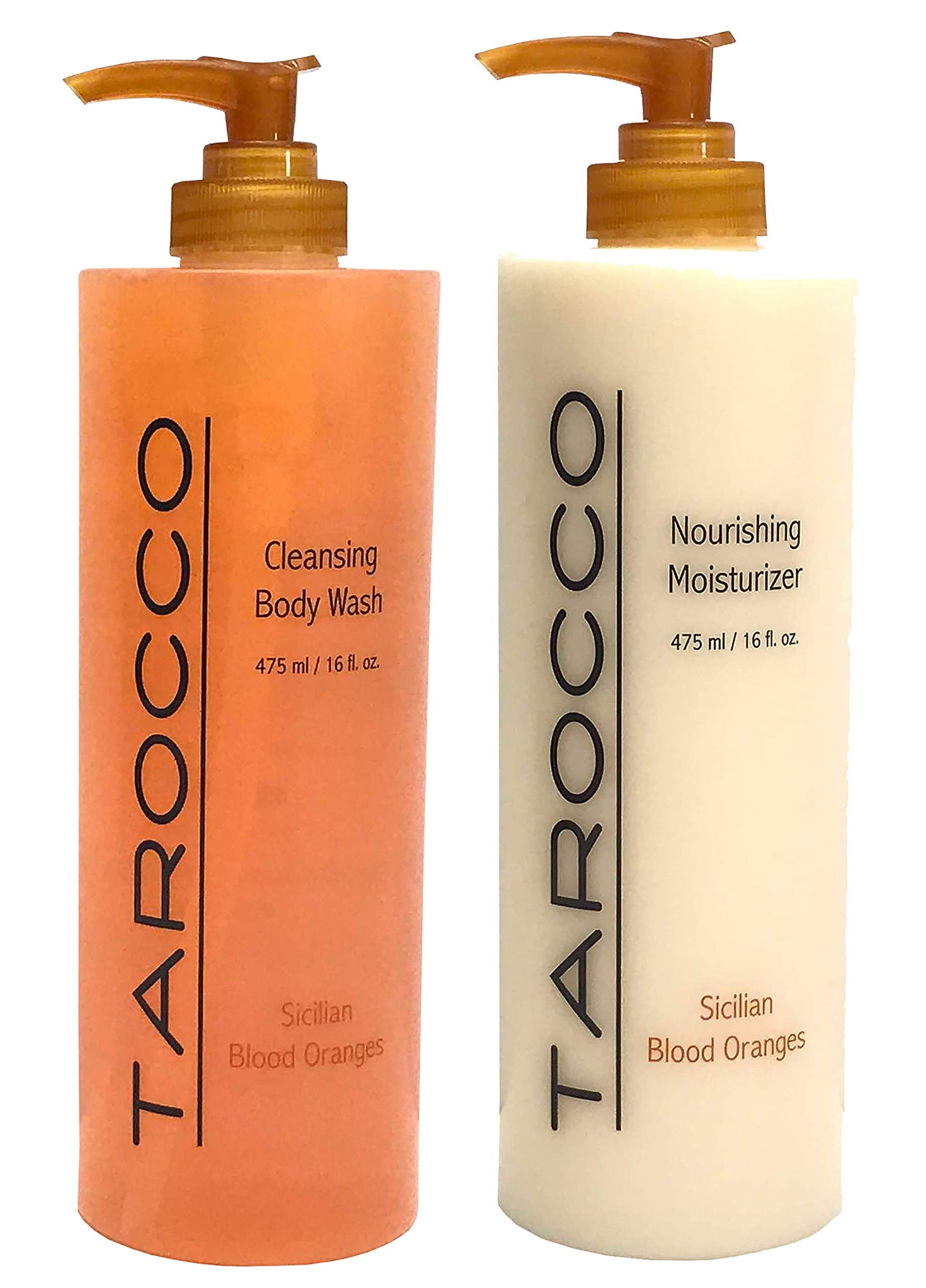 Baronessa Cali Tarocco Skin Care Set: Sicilian Blood Oranges Nourishing Moisturizer Body Lotion + Cleansing Body Wash - 16 Ounce Beauty & Personal Care RAPSI, FRANCOFONTE BARONESSA CALI, SICILY, ITALY