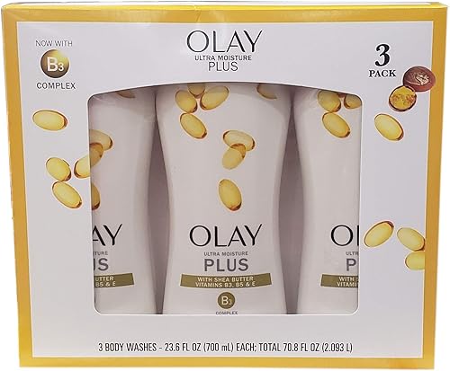 Olay Olay Ultra Moisture Plus Body Wash (Netcount 3 X 23.6 Fl Ounce Net Wt 70.8 Fl Ounce ), Beauty & Personal Care Olay