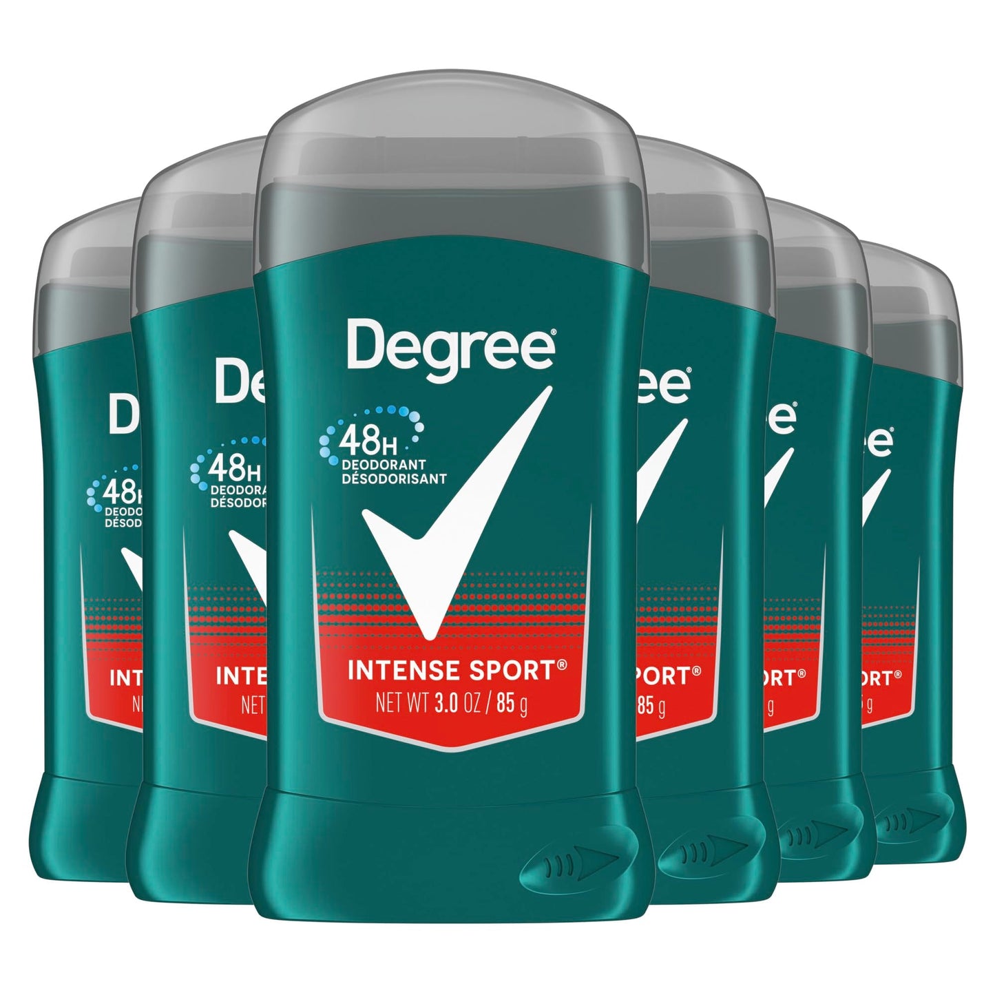 Degree Men Original Aluminum Free Deodorant for Men, 48-Hour Odor Protection, Intense Sport, 3 Ounce (Pack of 6) Beauty and Personal Care Degree