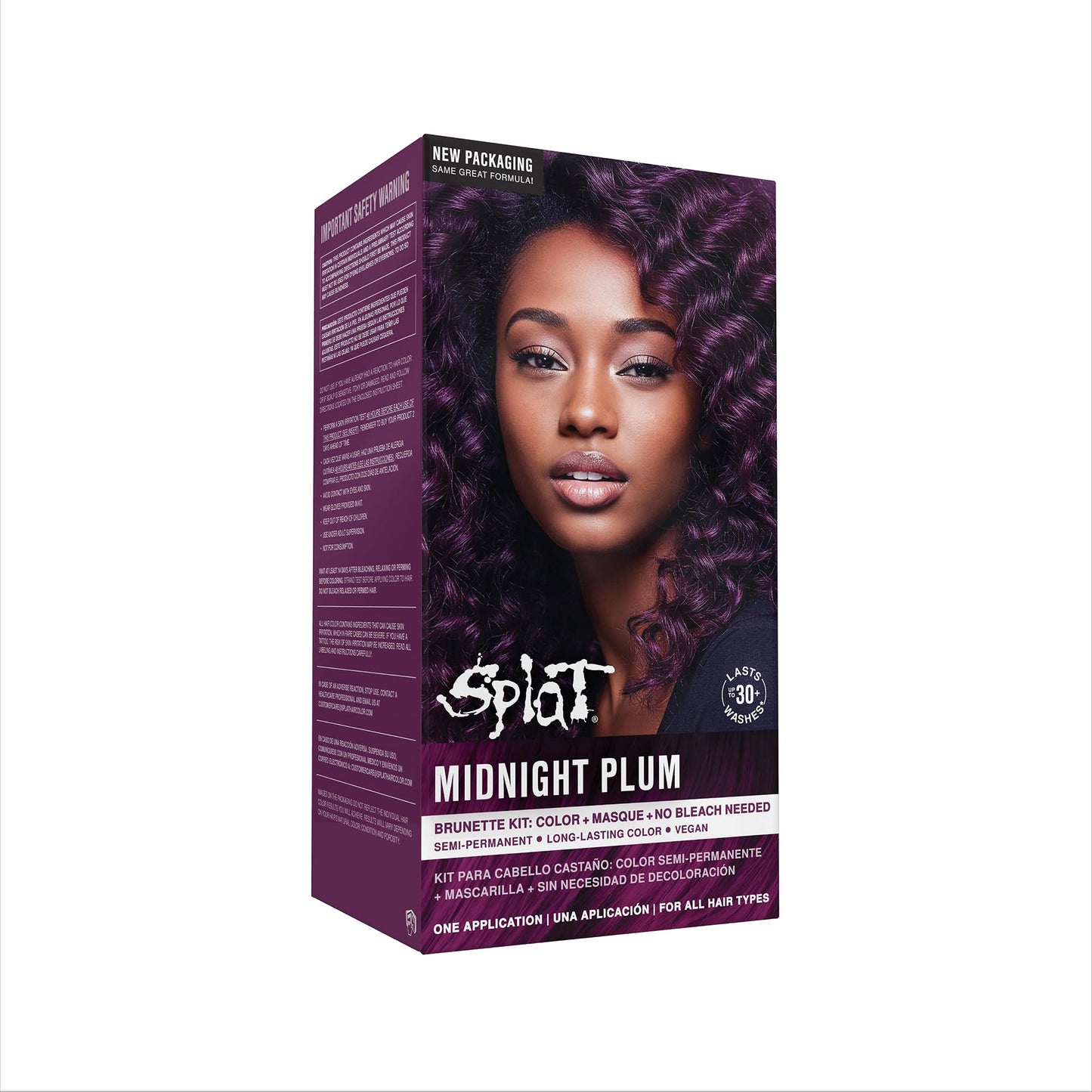 Splat | Midnight Complete Kit | Hair Dye | Semi-Permanent | Long Lasting | Vegan and Cruelty-Free (Midnight Plum) Beauty & Personal Care Splat