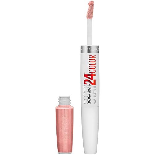 Maybelline Super Stay 24, 2-Step Liquid Lipstick Makeup, Long Lasting Highly Pigmented Color with Moisturizing Balm, Constant Toast, Nude, 1 Count Beauty & Personal Care MAYBELLINE