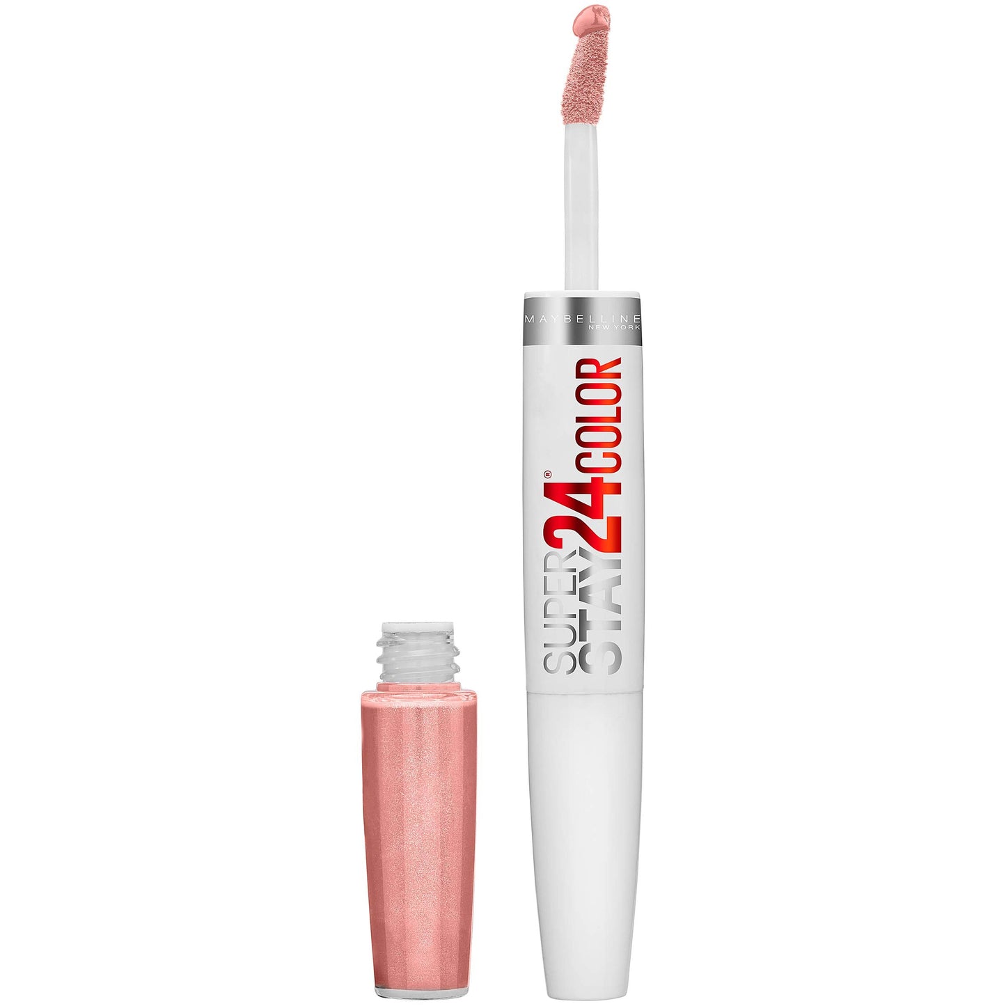 Maybelline Super Stay 24, 2-Step Liquid Lipstick Makeup, Long Lasting Highly Pigmented Color with Moisturizing Balm, Constant Toast, Nude, 1 Count Beauty & Personal Care MAYBELLINE