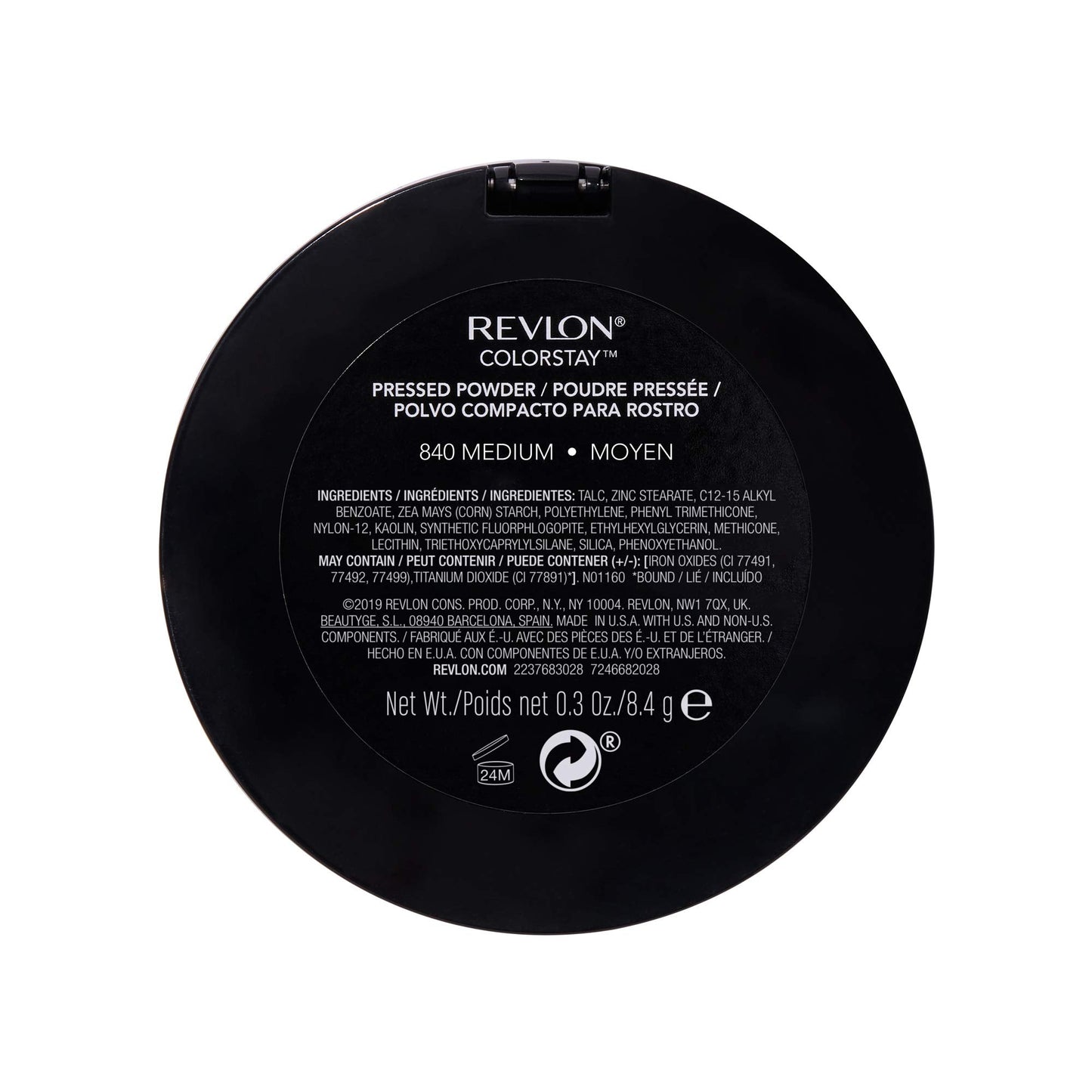 Revlon ColorStay Pressed Powder Face Makeup, Longwearing, Fragrance-Free, Noncomedogenic, 840 Medium, 0.3 oz Beauty & Personal Care REVLON