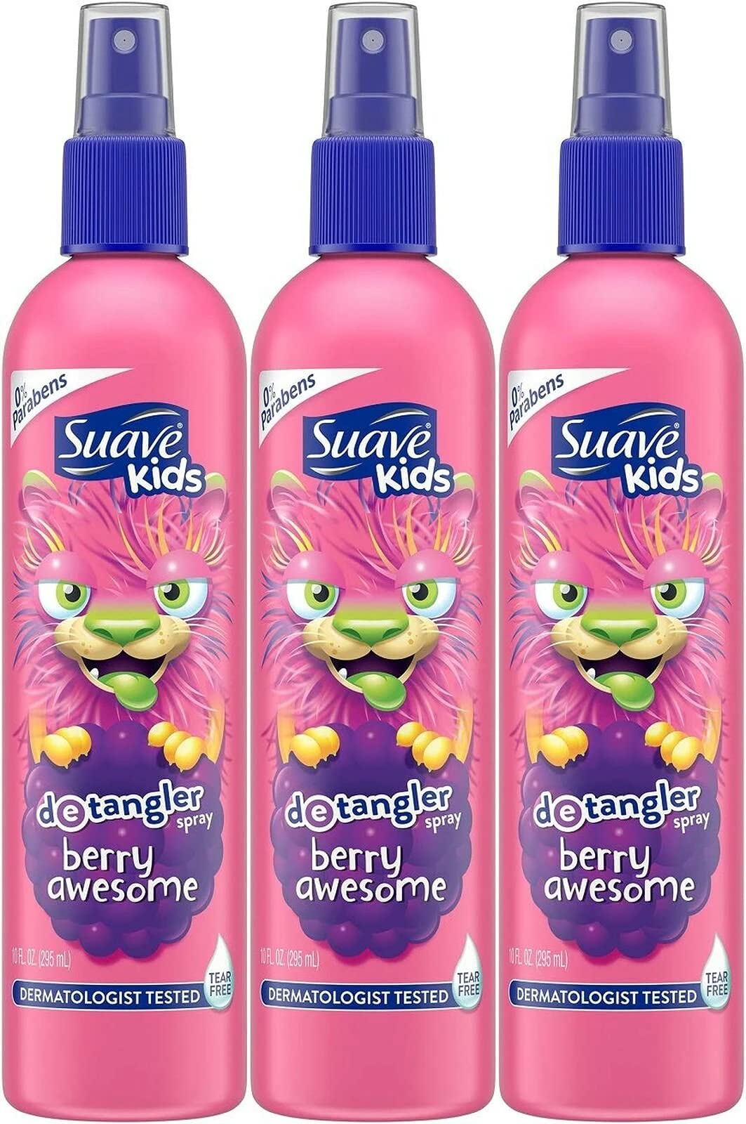 Suave Kids Detangler Spray, Berry Awesome, 10 Fluid Ounce (Pack of 3) Beauty & Personal Care Suave