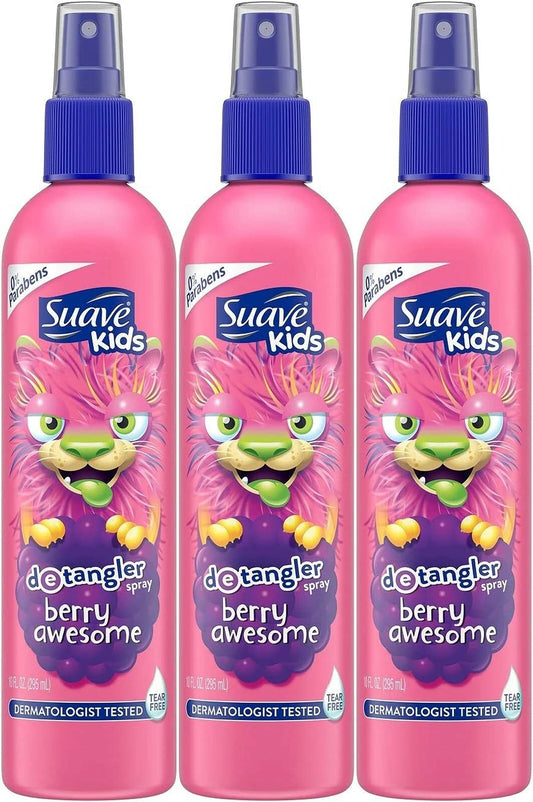 Suave Kids Detangler Spray, Berry Awesome, 10 Fluid Ounce (Pack of 3) Beauty & Personal Care Suave