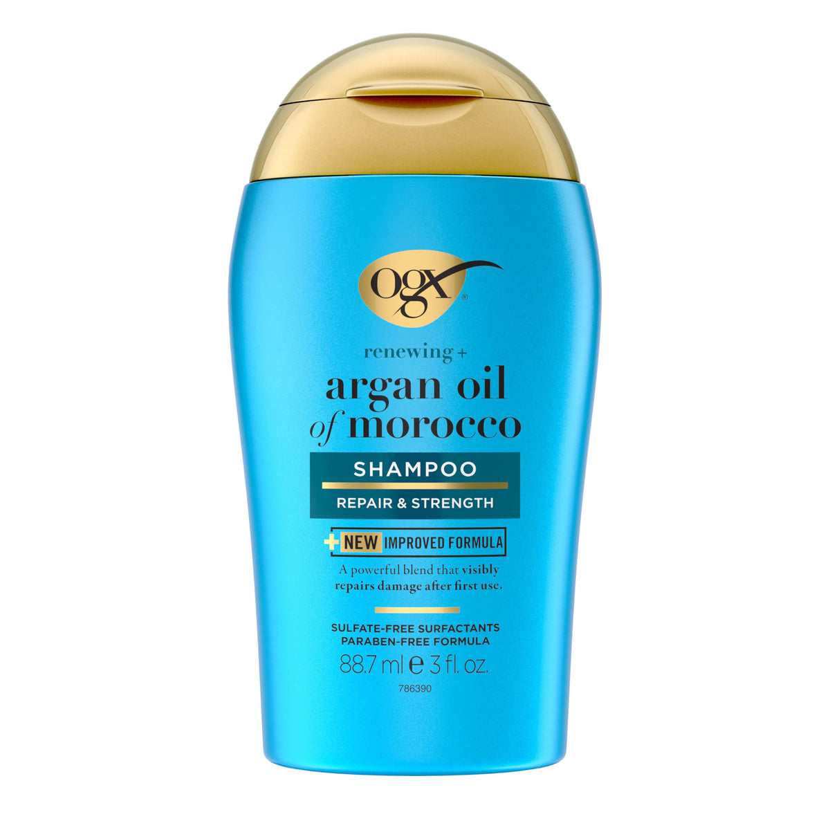 OGX Renewing + Argan Oil of Morocco Shampoo, Damage Repairing Shampoo & Argan Oil to Cleanse & Help Strengthen & Repair Damaged Hair, Travel Size Beauty & Personal Care OGX