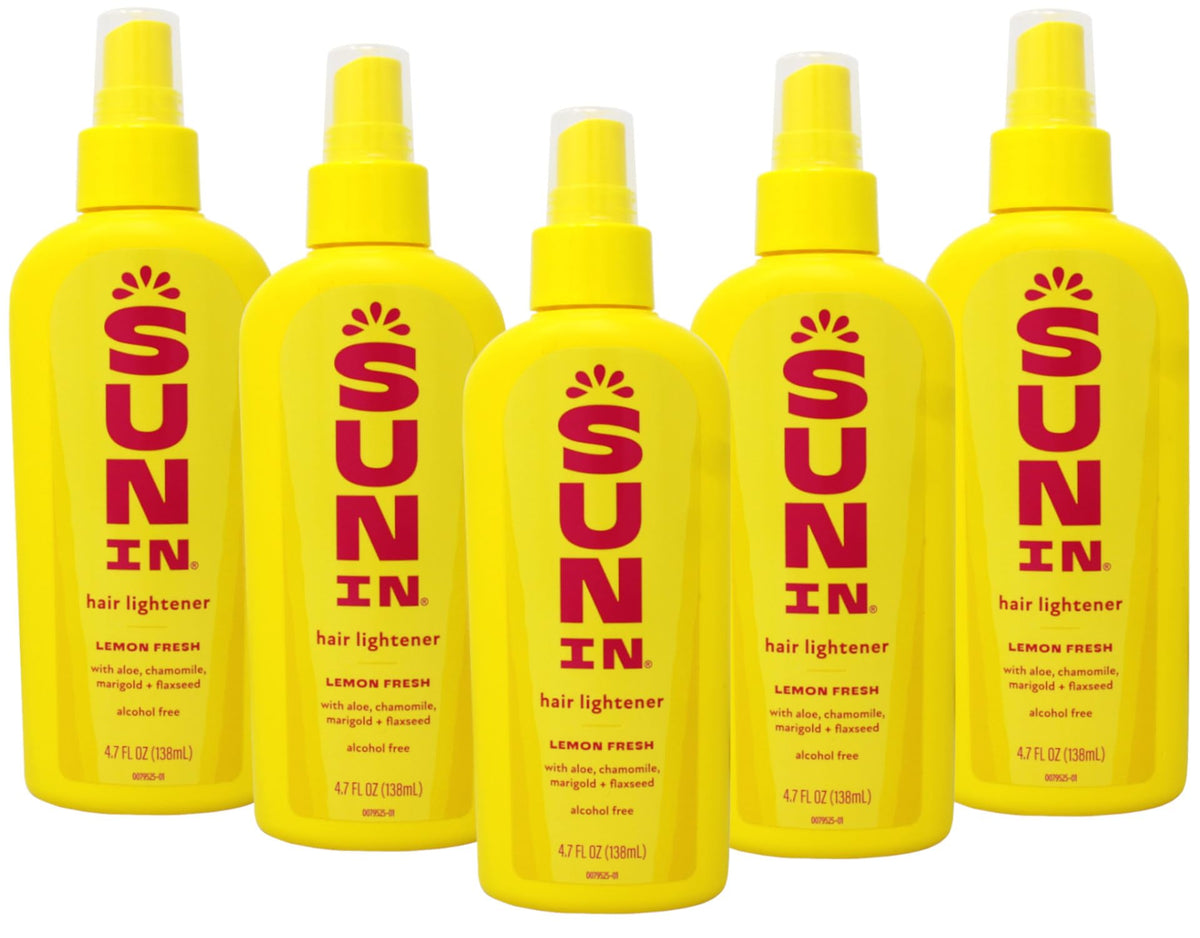 Sun-In Hair Lightener Spray Lemon Fresh 4.70 oz (Pack of 5) Beauty & Personal Care Sun In