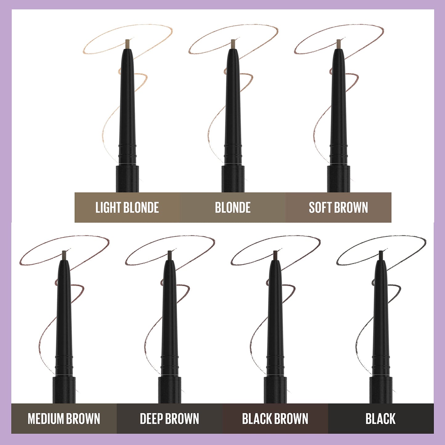 Maybelline Brow Ultra Slim Defining Eyebrow Makeup Mechanical Pencil With 1.55 MM Tip And Blending Spoolie For Precisely Defined Eyebrows, Light Beauty & Personal Care MAYBELLINE