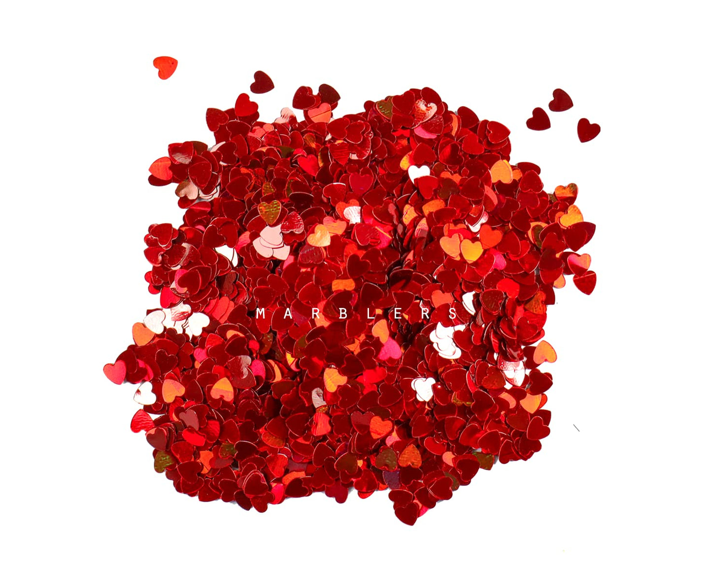 MARBLERS [Heart] Shape Glitter for Body & Face 0.11oz (3g) | Flake | Non-Toxic | Vegan | Cruelty-Free | Eyeshadow, Nail Polish, Nail Art | Festival Beauty & Personal Care MARBLERS
