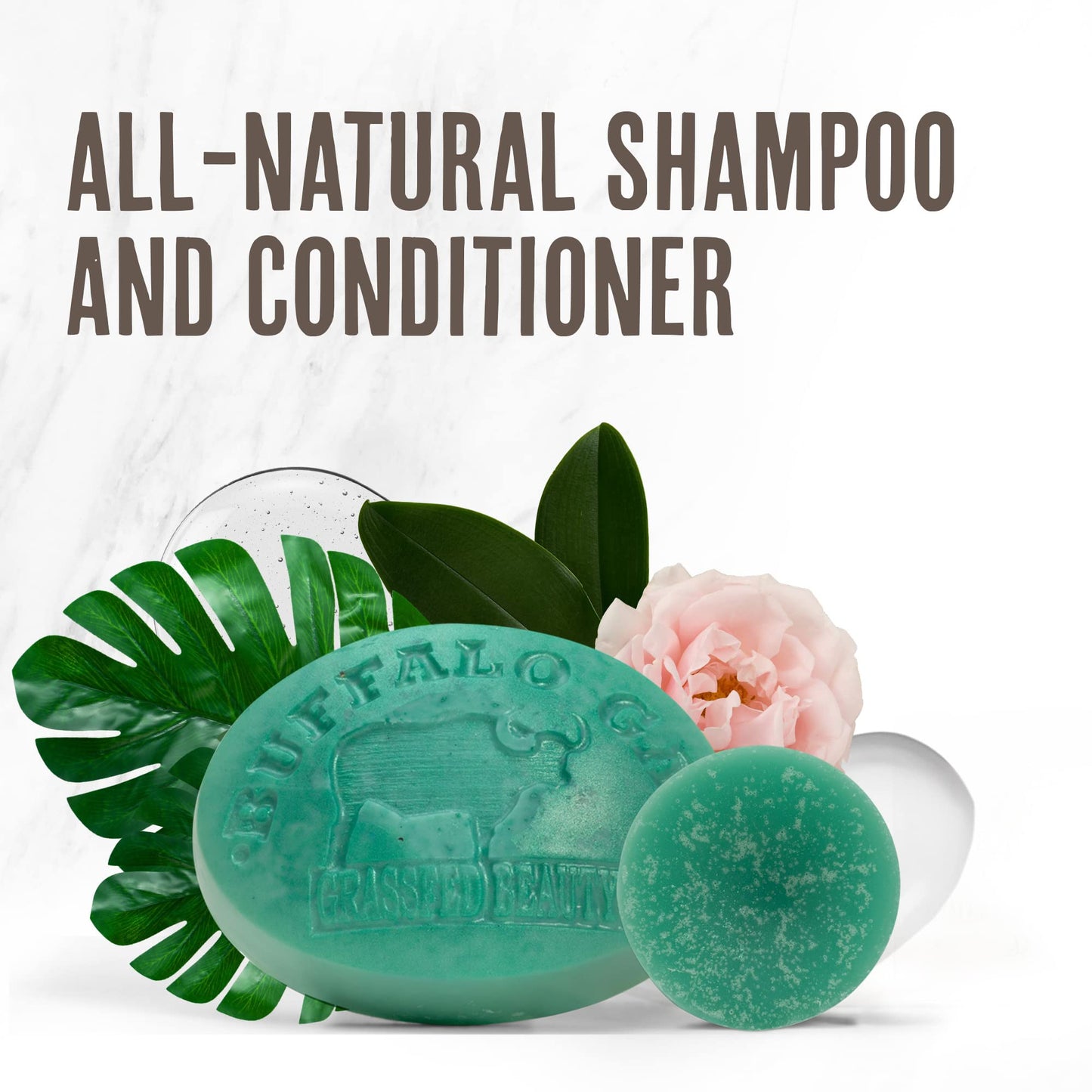 MSM and Tallow Shampoo Bar + Hyaluronic and Tallow Hair Conditioner Bar, Solid Bar Shampoo and Conditioner for Hair Growth, Non-Soap, For All Hair Beauty & Personal Care BUFFALO GAL