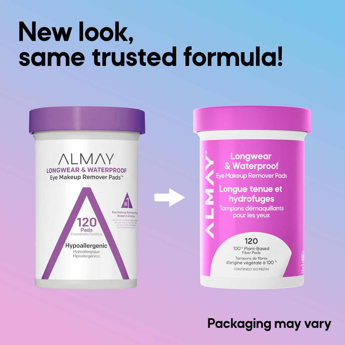 Almay Longwear & Waterproof Eye Makeup Remover Pads, 120 count(Packaging May Vary) Beauty and Personal Care Almay