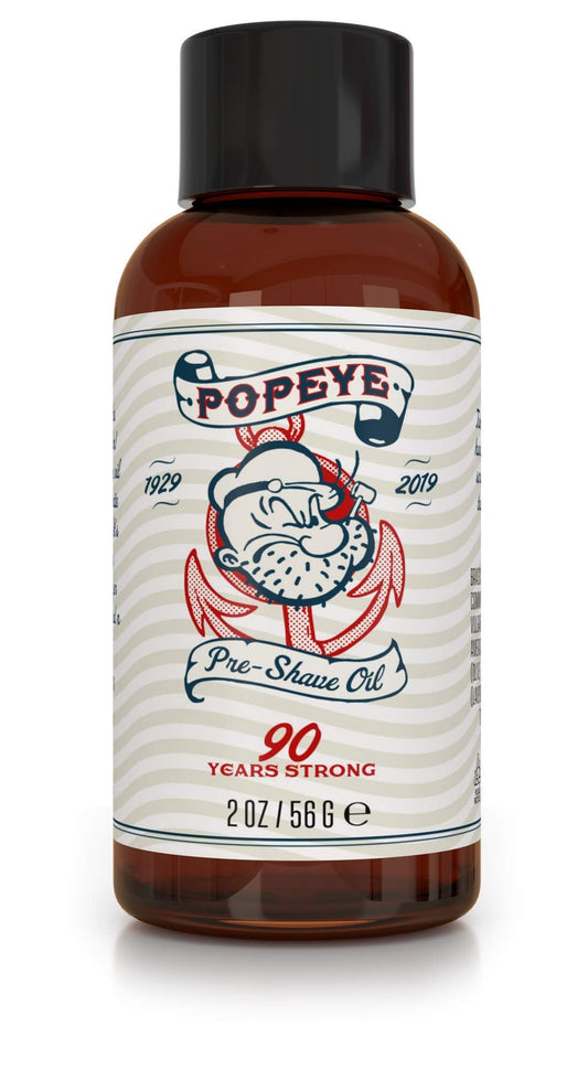 Popeye Shaving Co All-Natural Pre-Shave Oil for Men, Shaving Oil with Hydrating Protection Ideal for Sensitive Skin, Made in USA, Sandalwood Scent, 2 Beauty and Personal Care Razor MD