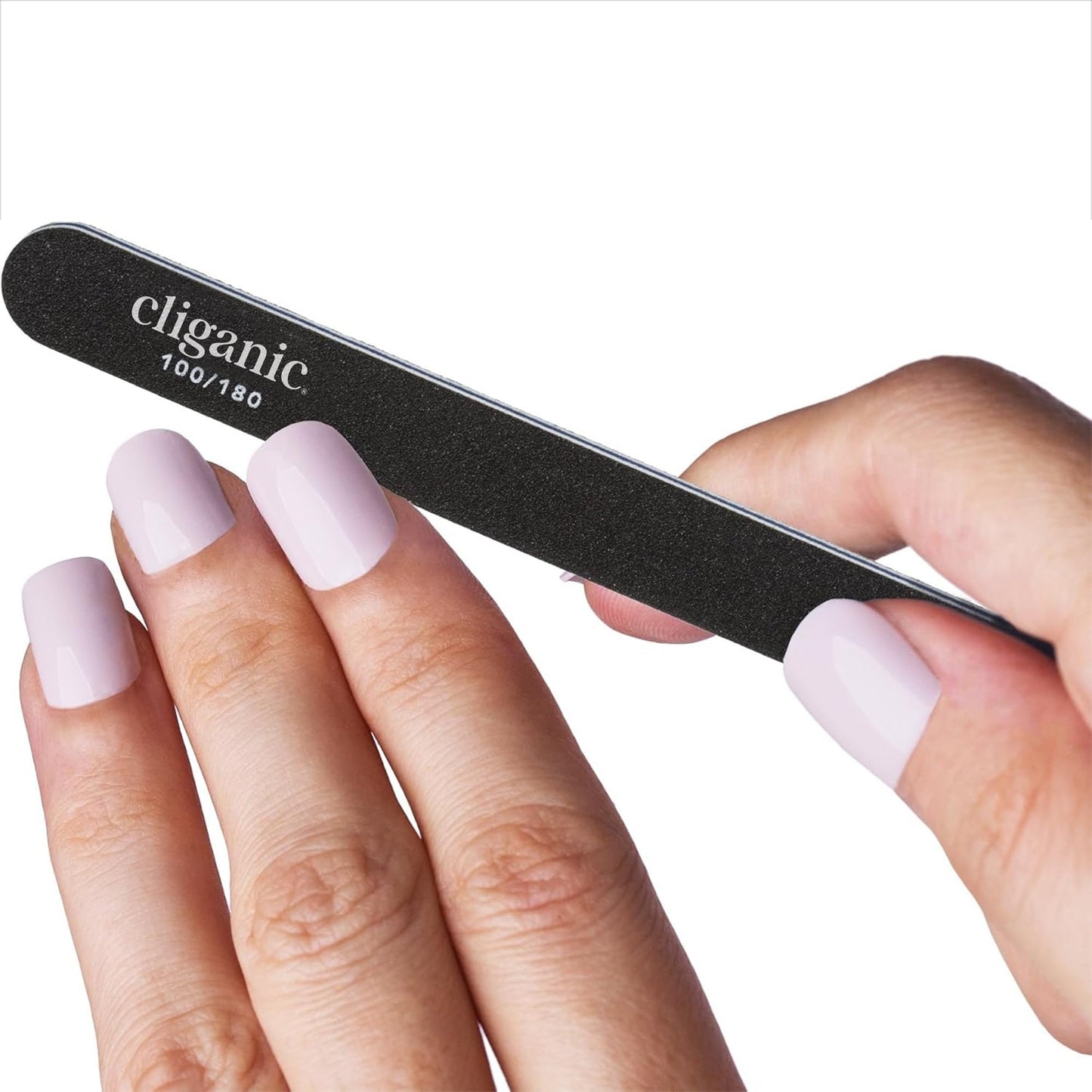 Cliganic 12 Pack Nail File Set: 180/240 Grit | Professional Emery Boards for Natural, Gel & Acrylic Nails | Washable Double Sided Kit | Cliganic 90 Beauty & Personal Care Cliganic